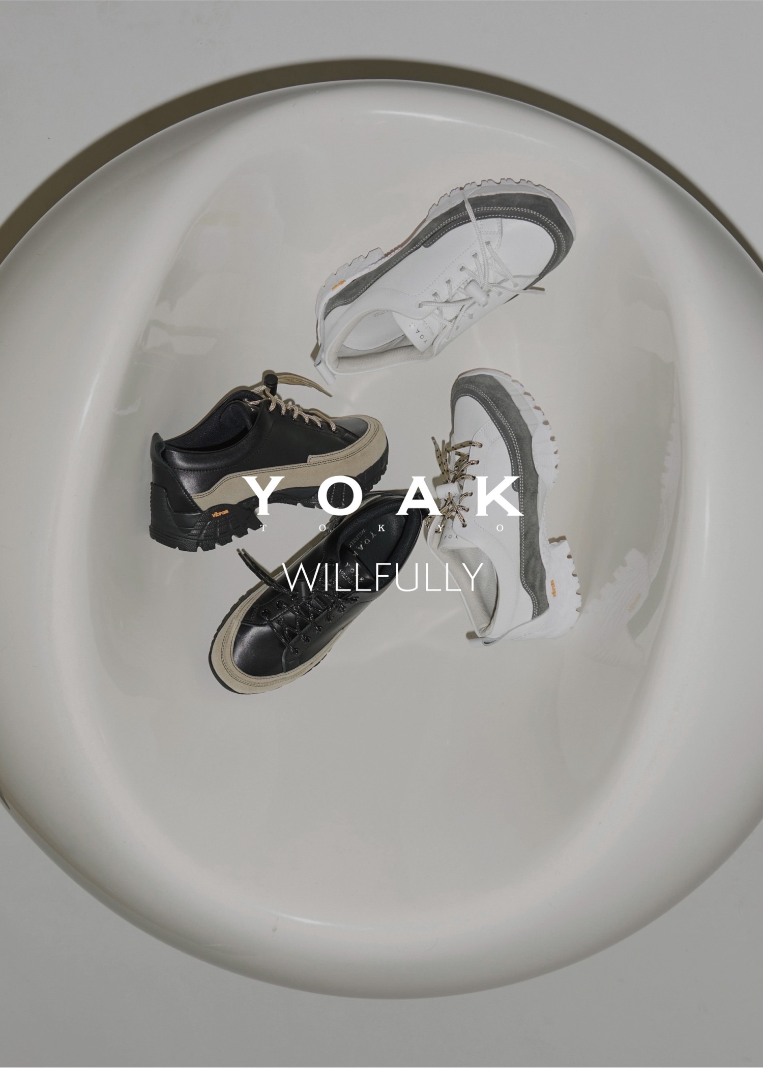 YOAK × WILLFULLY collaboration shoes