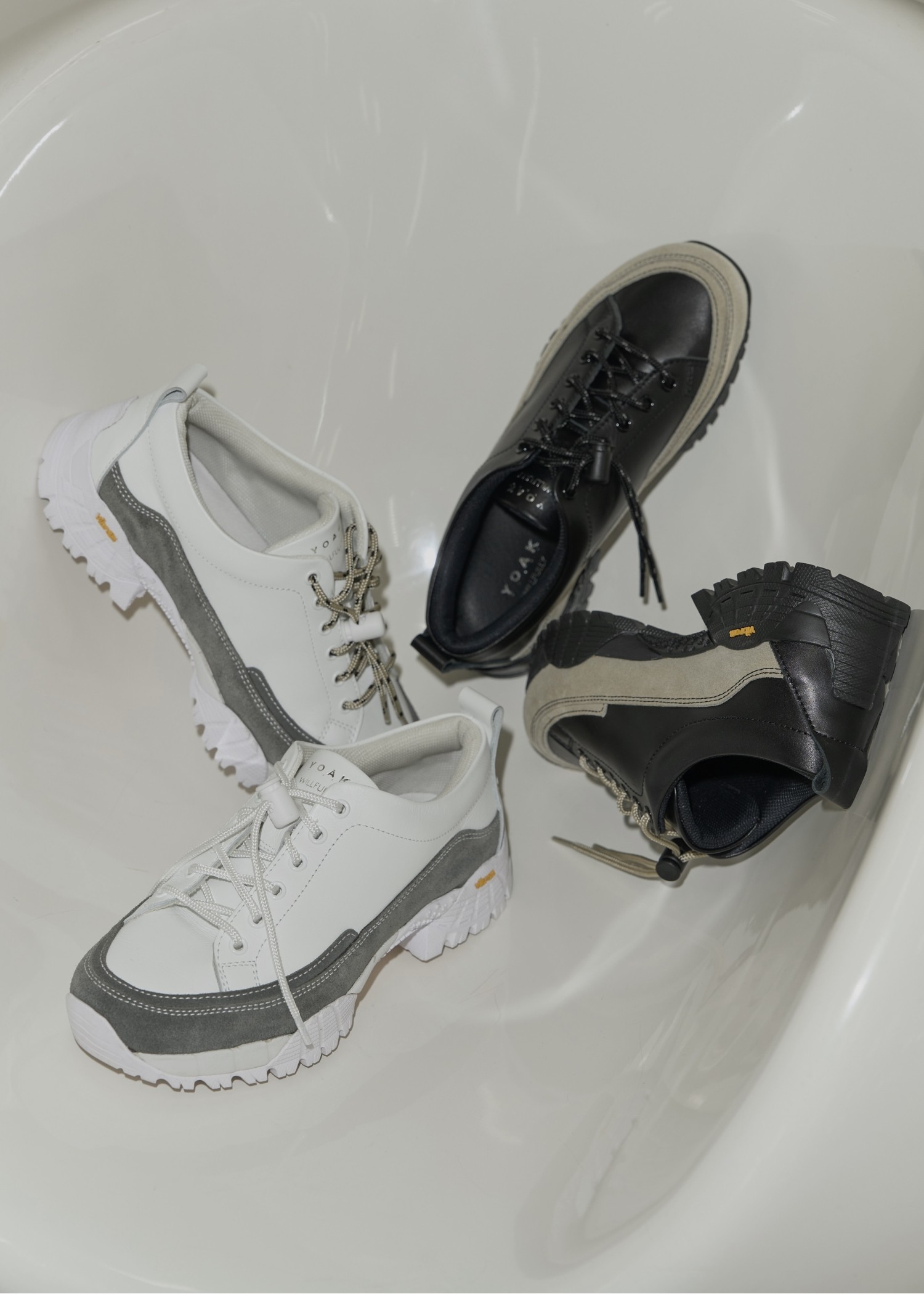 YOAK × WILLFULLY collaboration shoes
