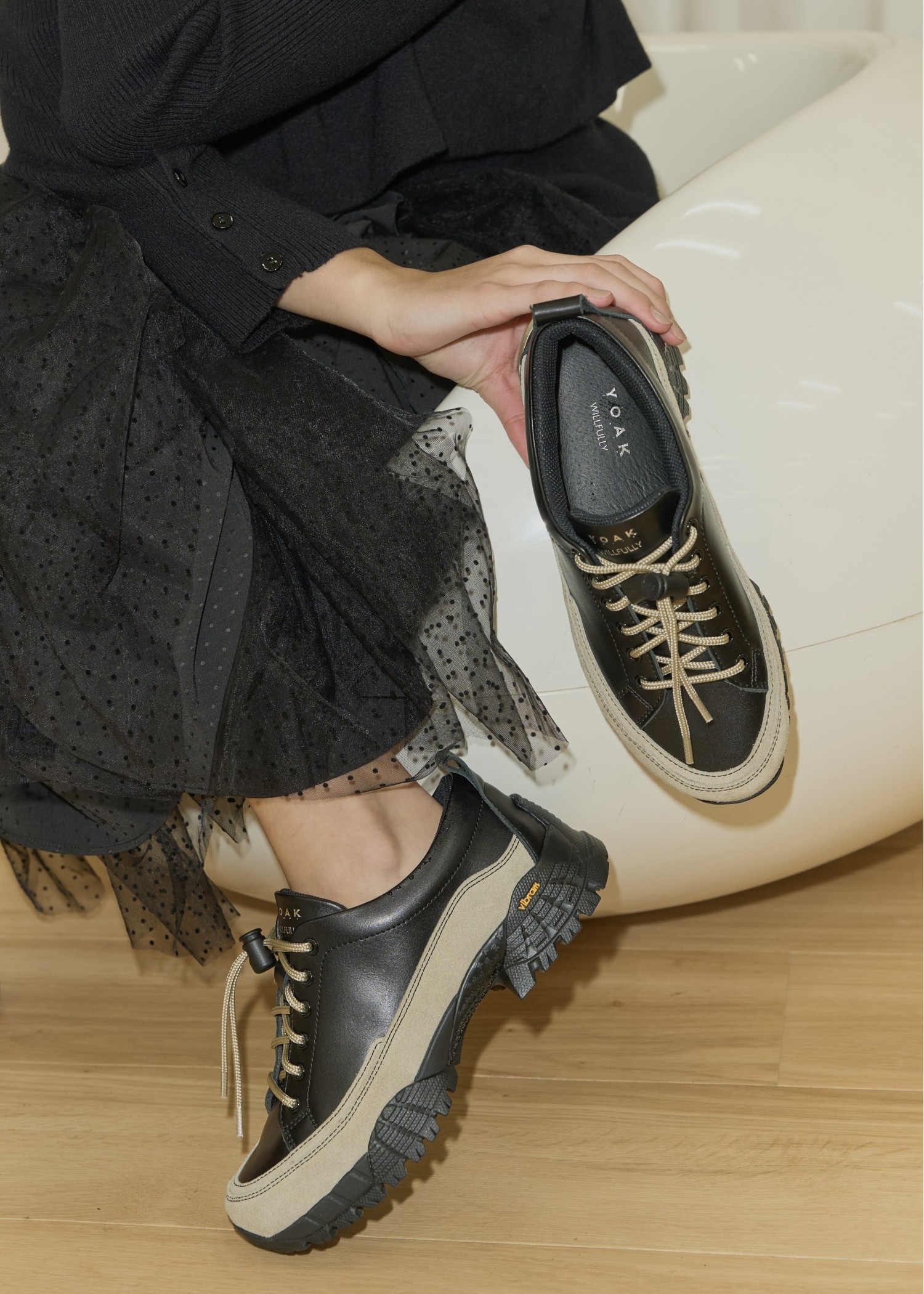 YOAK × WILLFULLY collaboration shoes