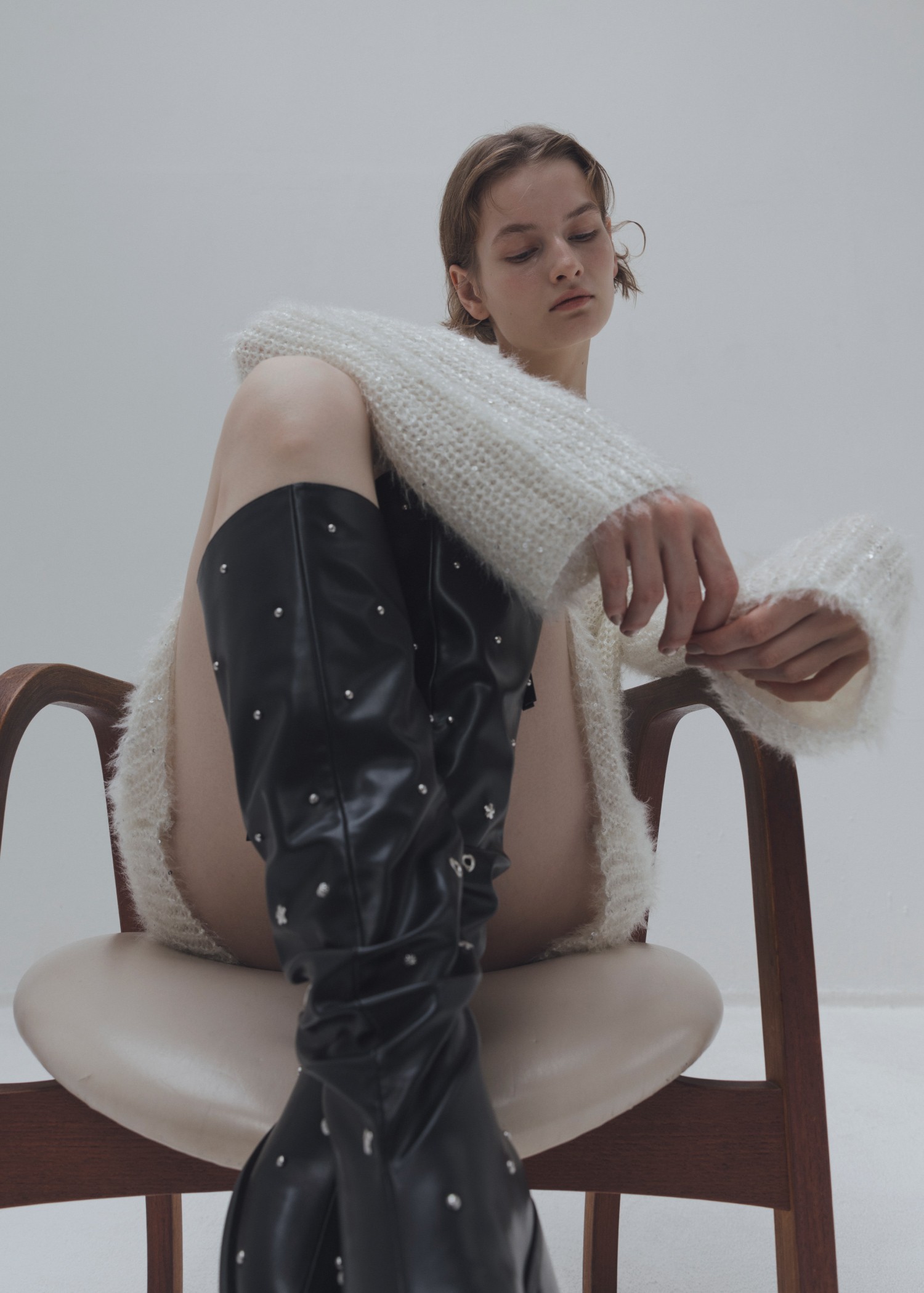 plenty random studs long boots