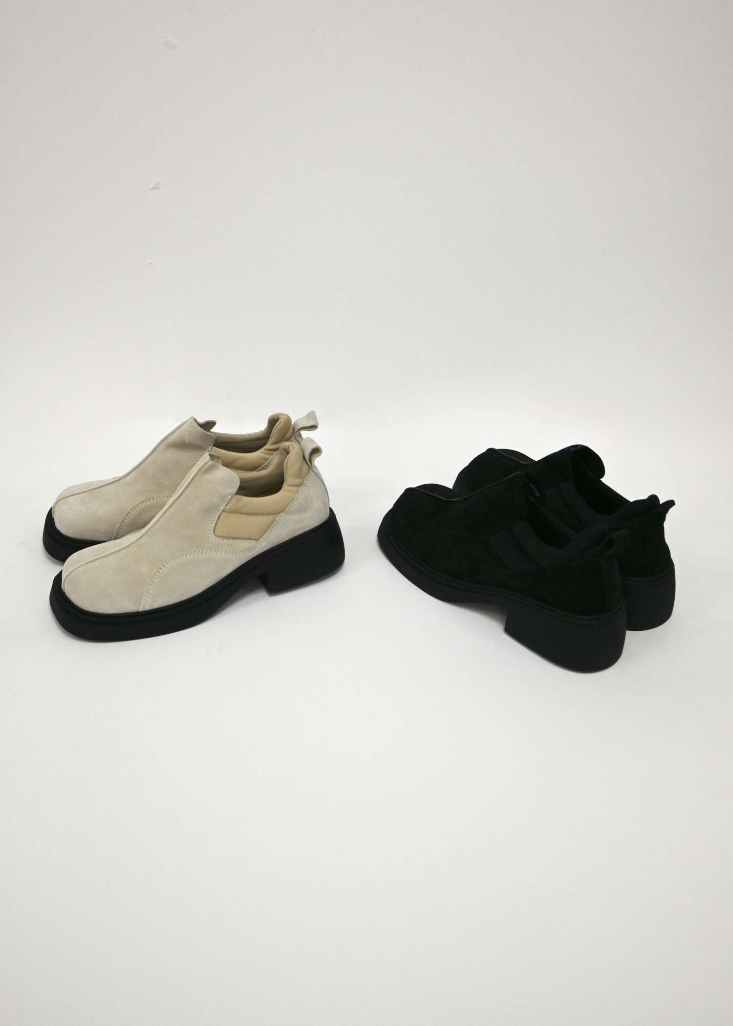real suede slip-ons shoes