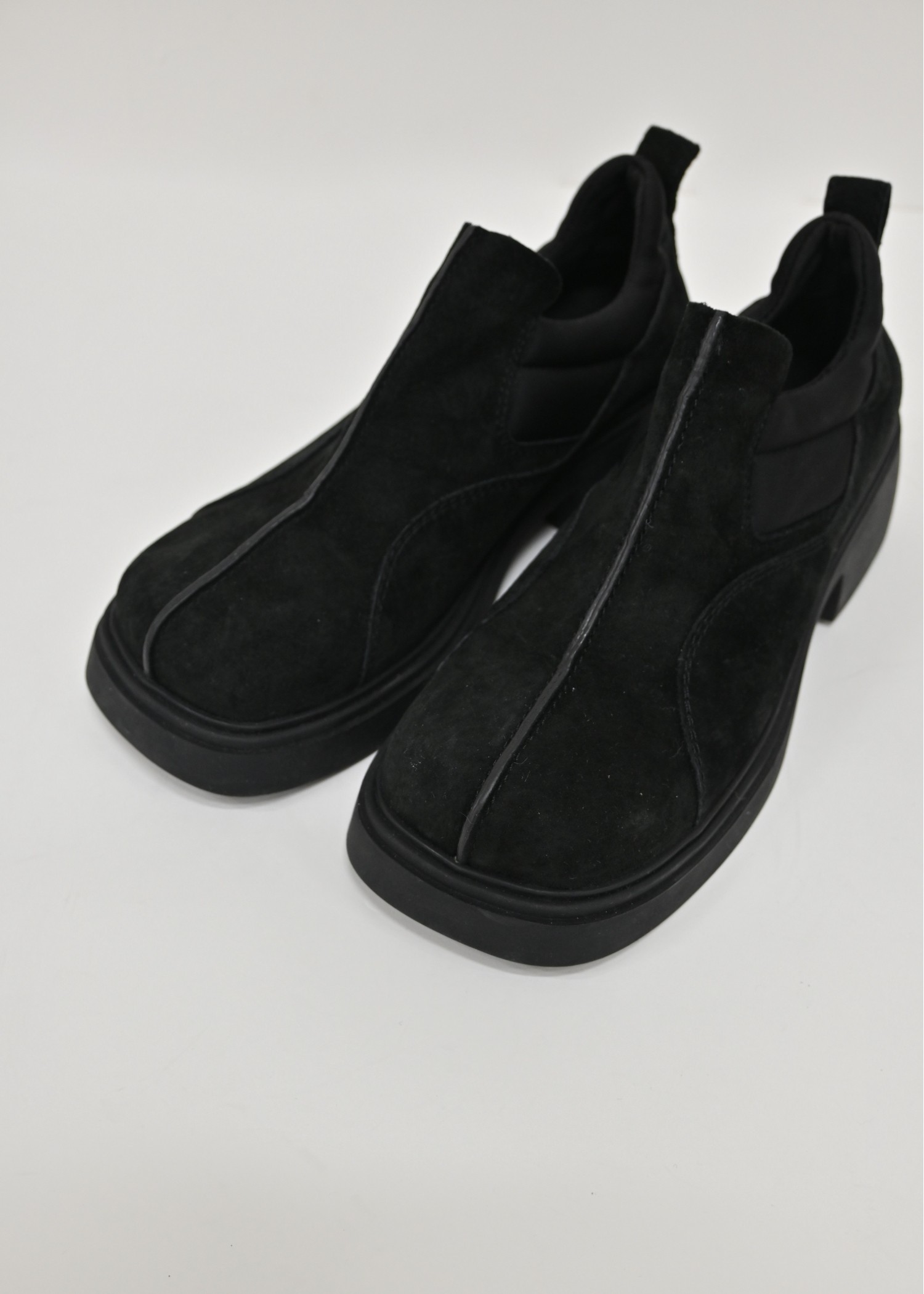 real suede slip-ons shoes