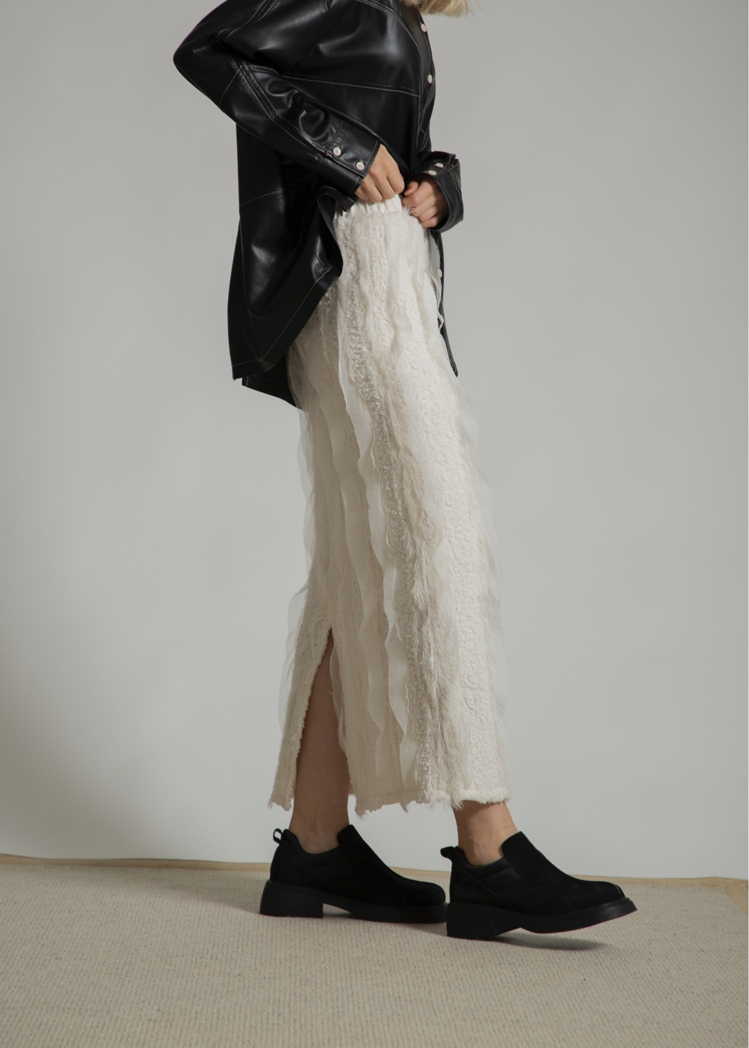 real suede slip-ons shoes