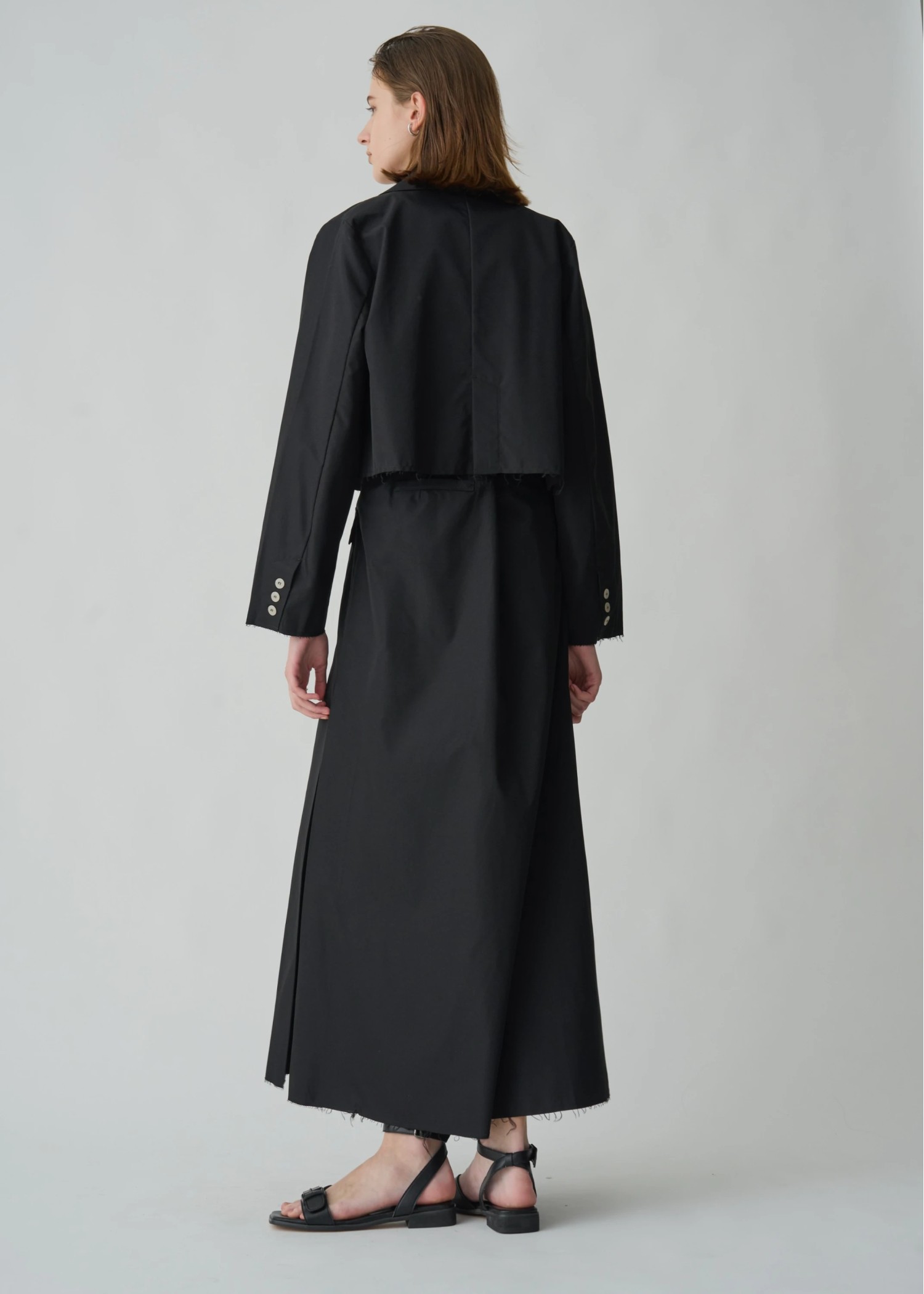 side box tuck wrap flare bi color button SK