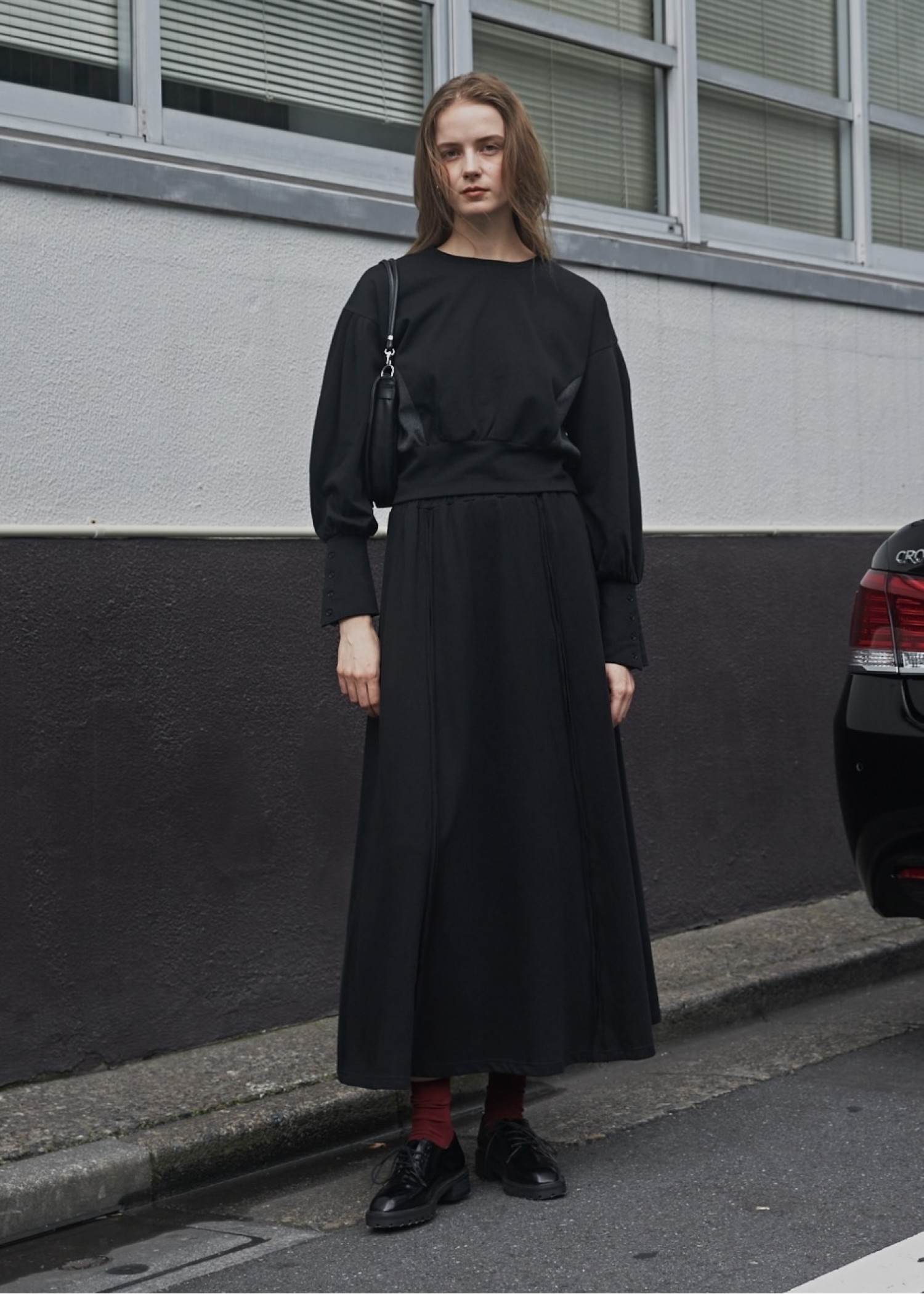 panel seam flare cut and sew SK