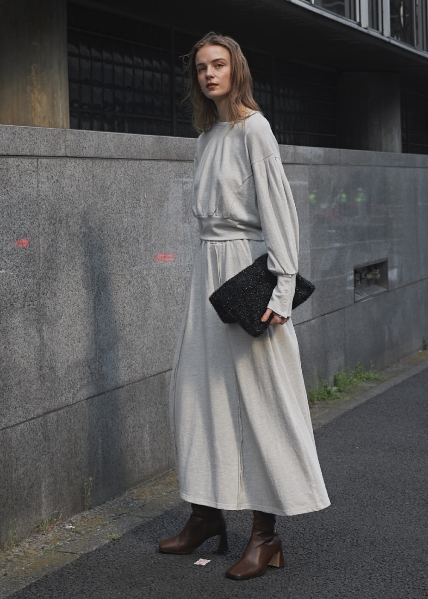 panel seam flare cut and sew SK