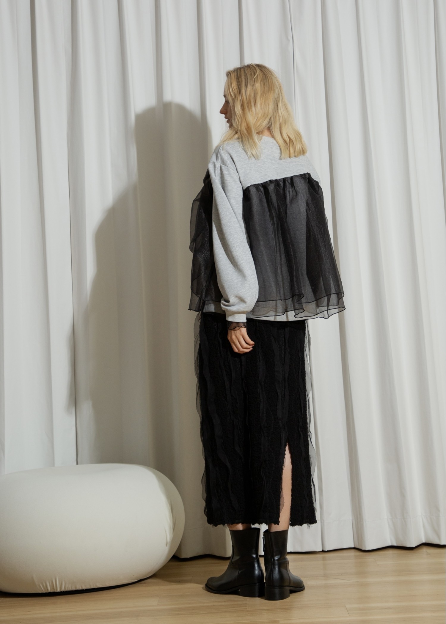 boa tulle stripe pencil SK