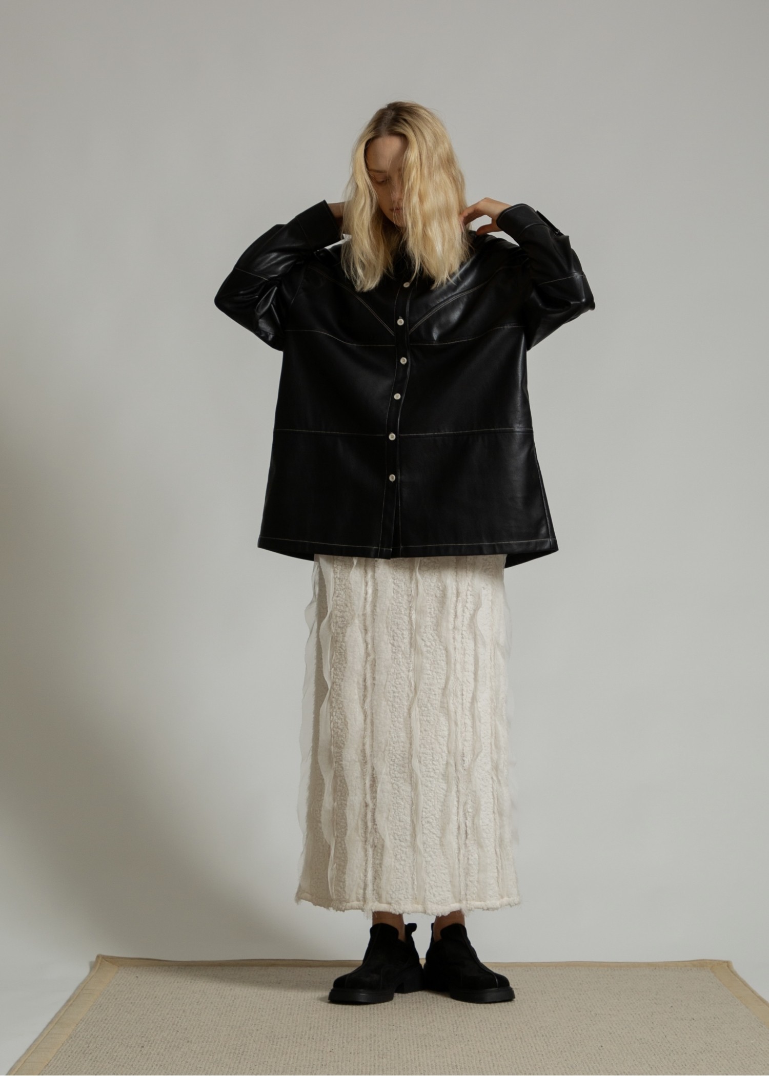 boa tulle stripe pencil SK