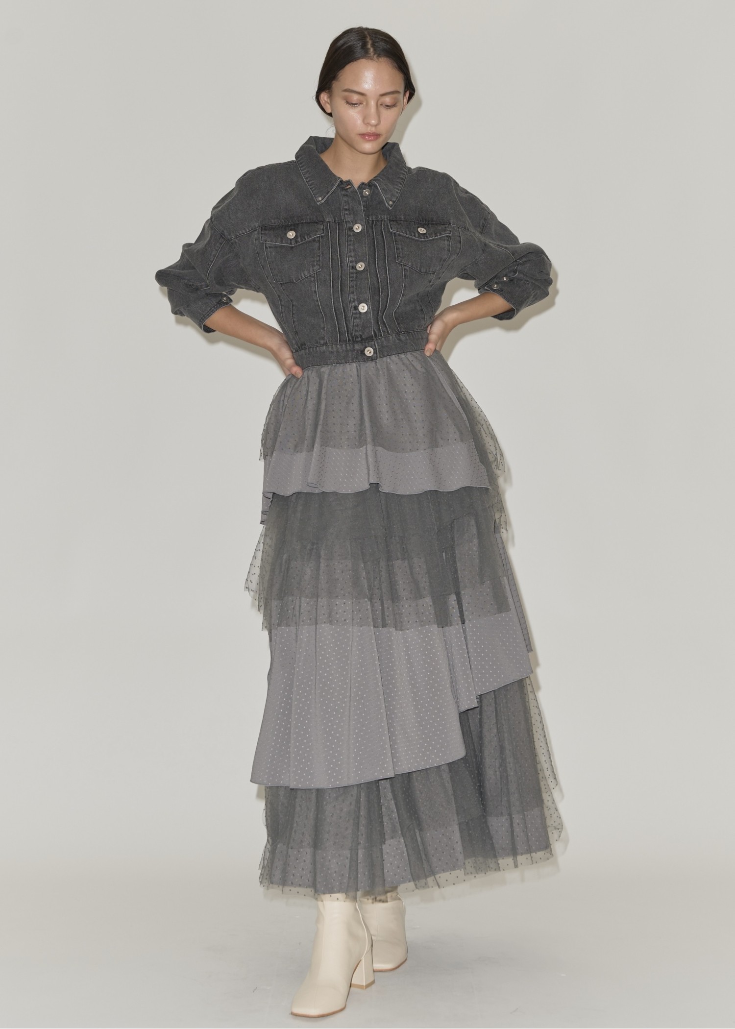 random tiered tulle & pattern SK