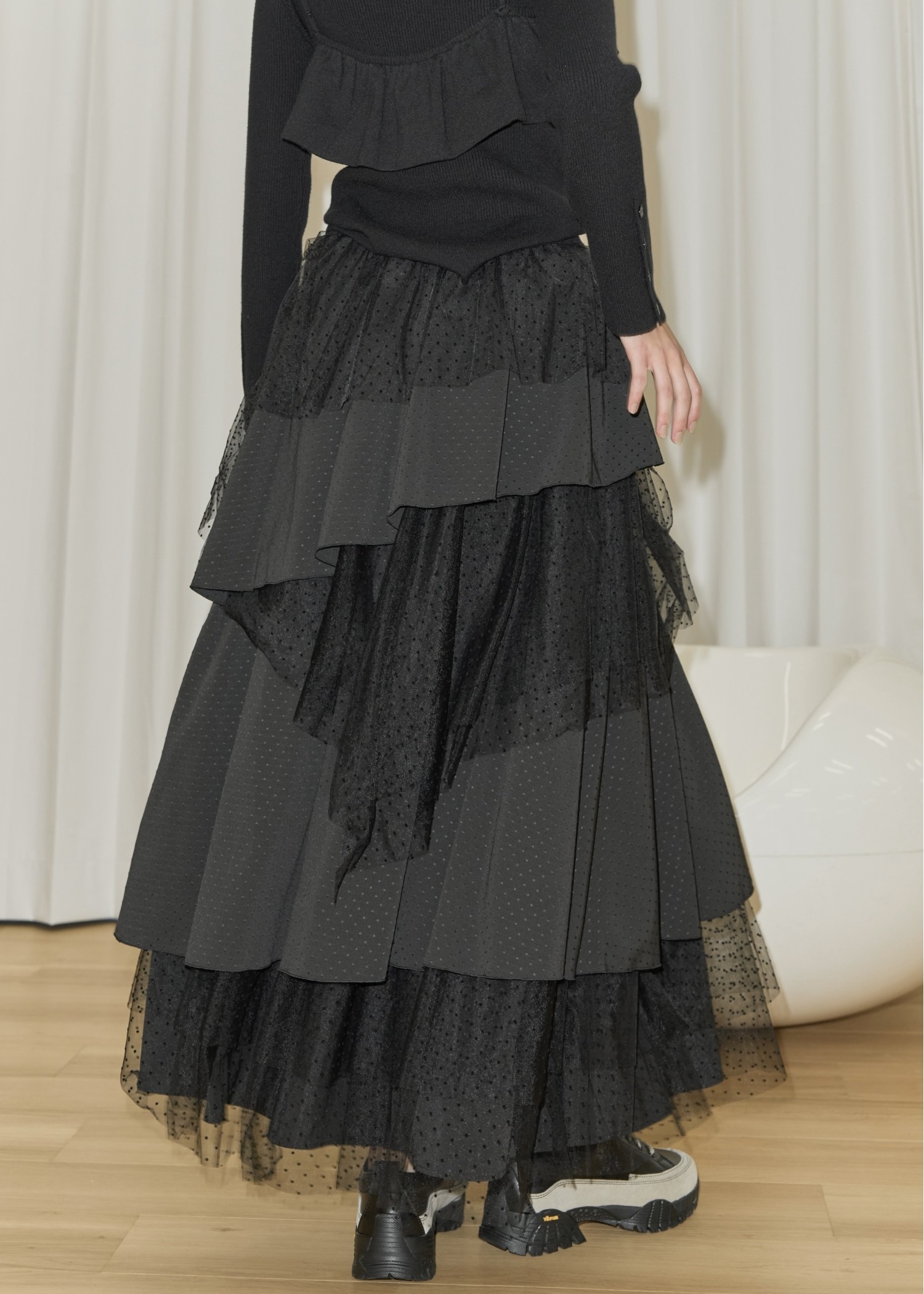 random tiered tulle & pattern SK