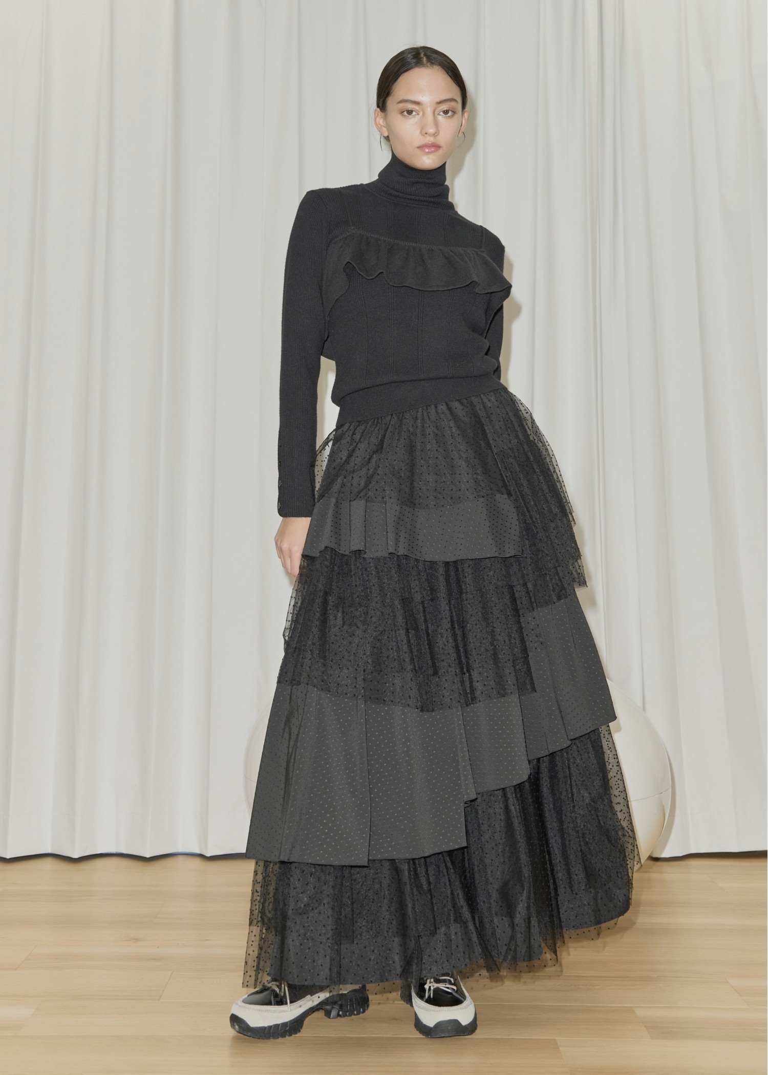 random tiered tulle & pattern SK