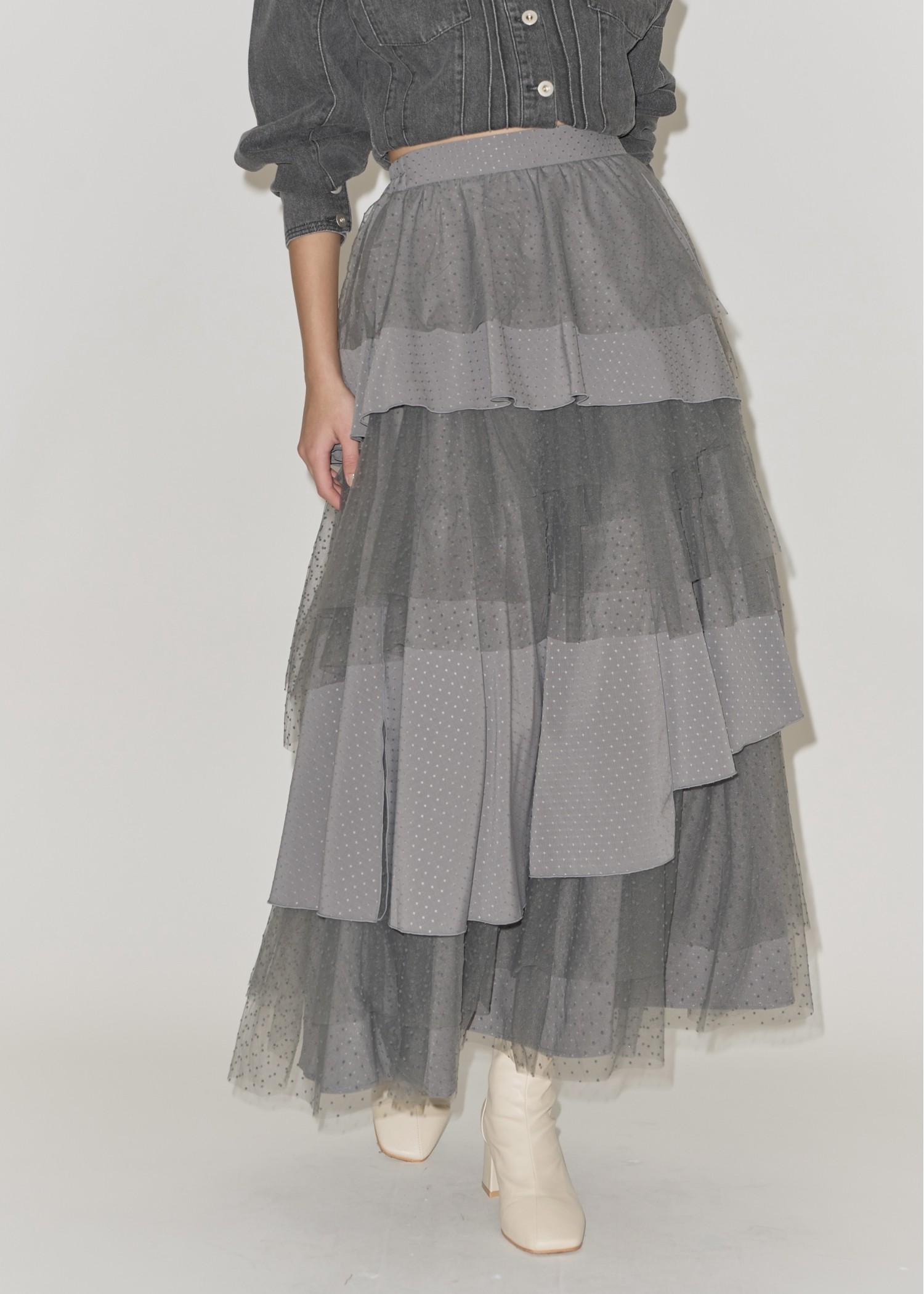 random tiered tulle & pattern SK