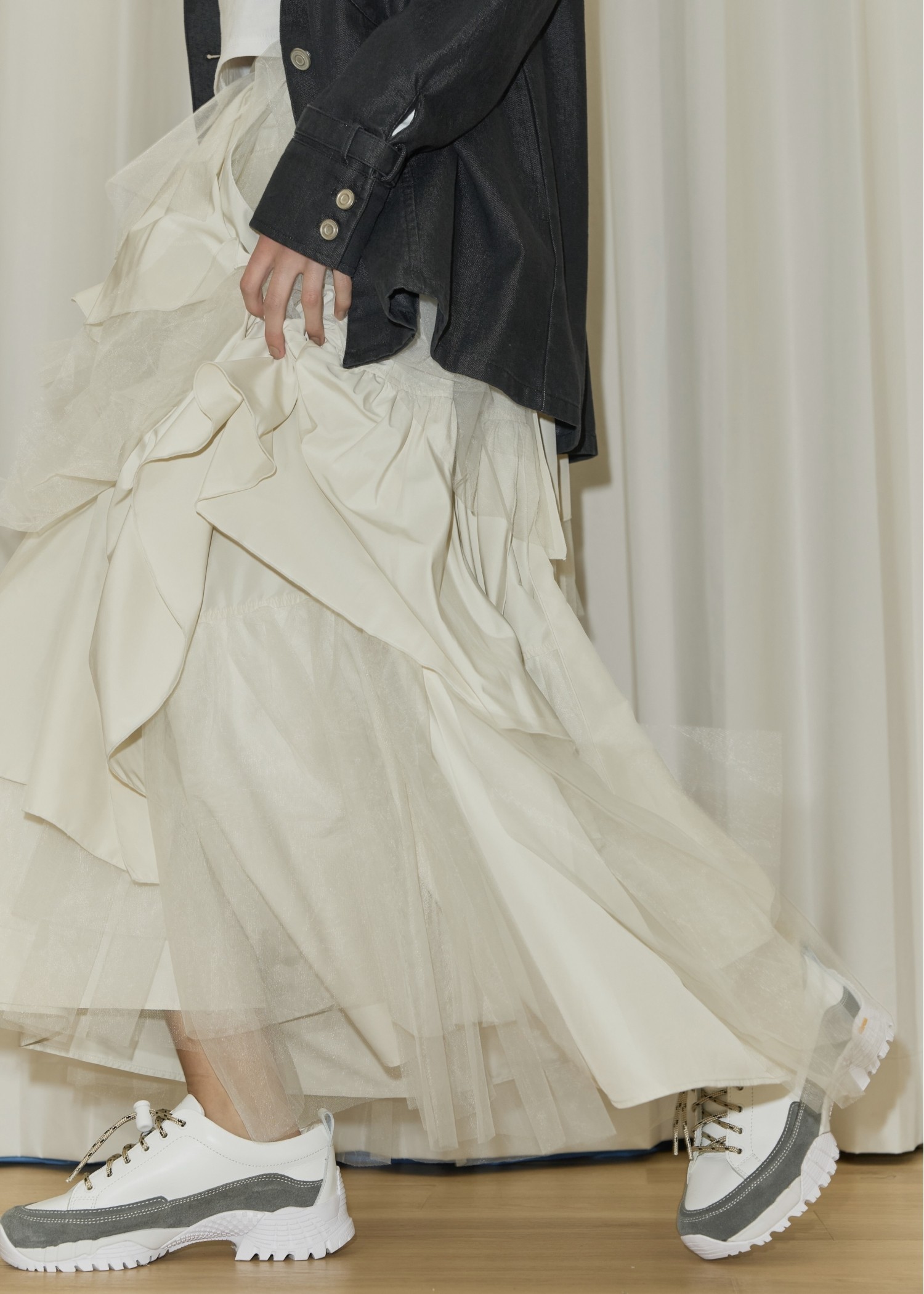 random tiered tulle & pattern SK