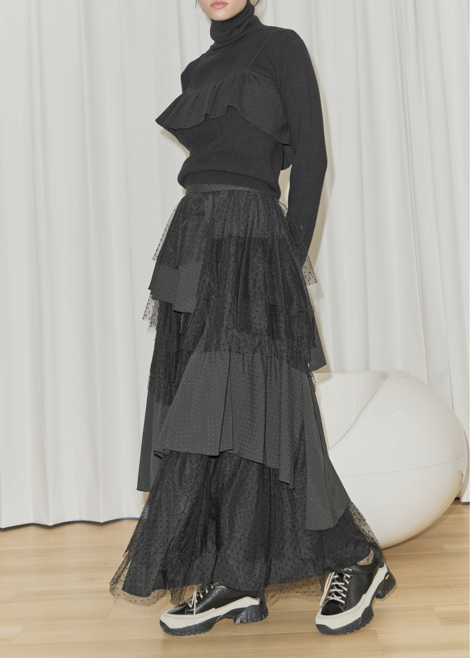 random tiered tulle & pattern SK