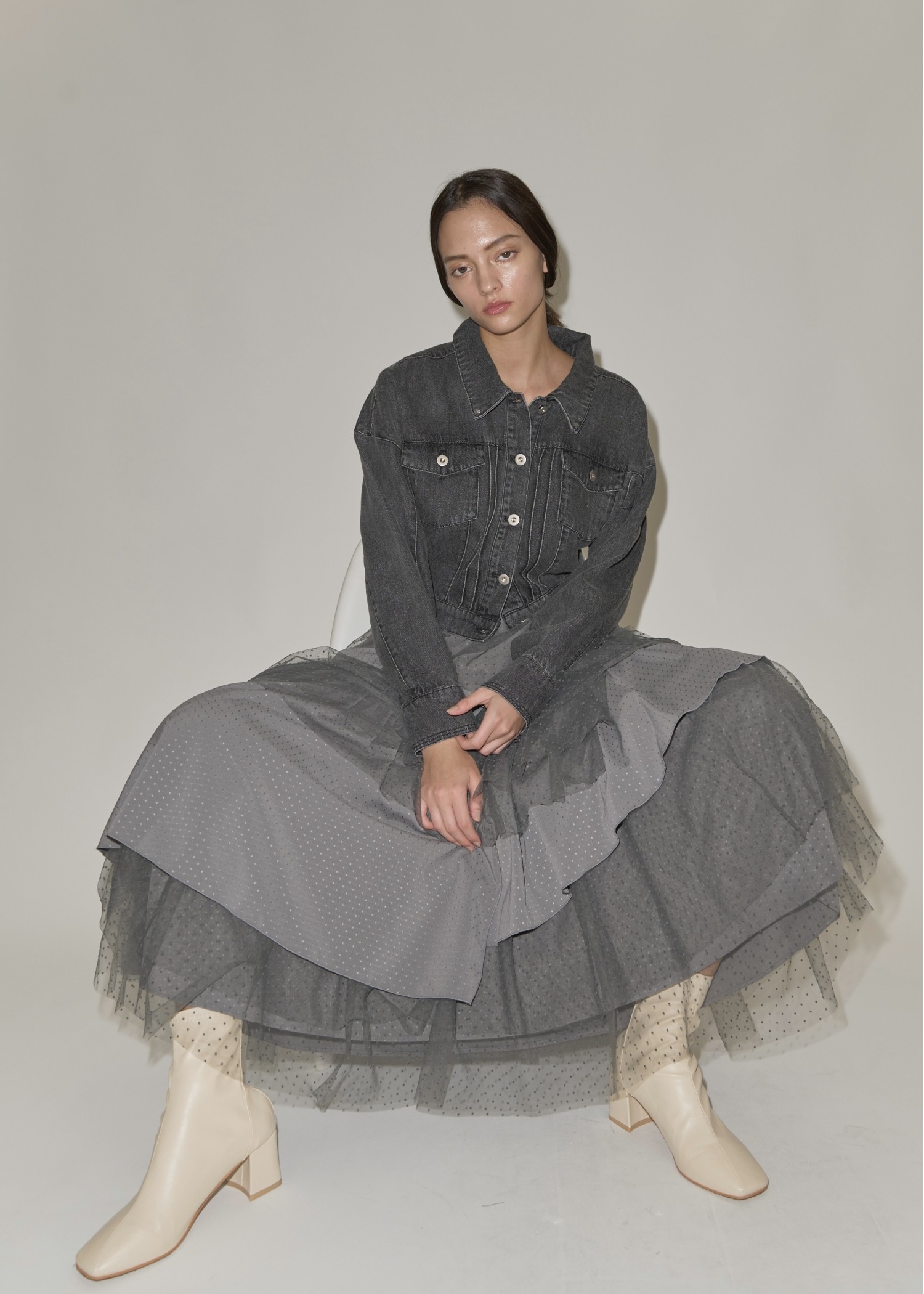 random tiered tulle & pattern SK