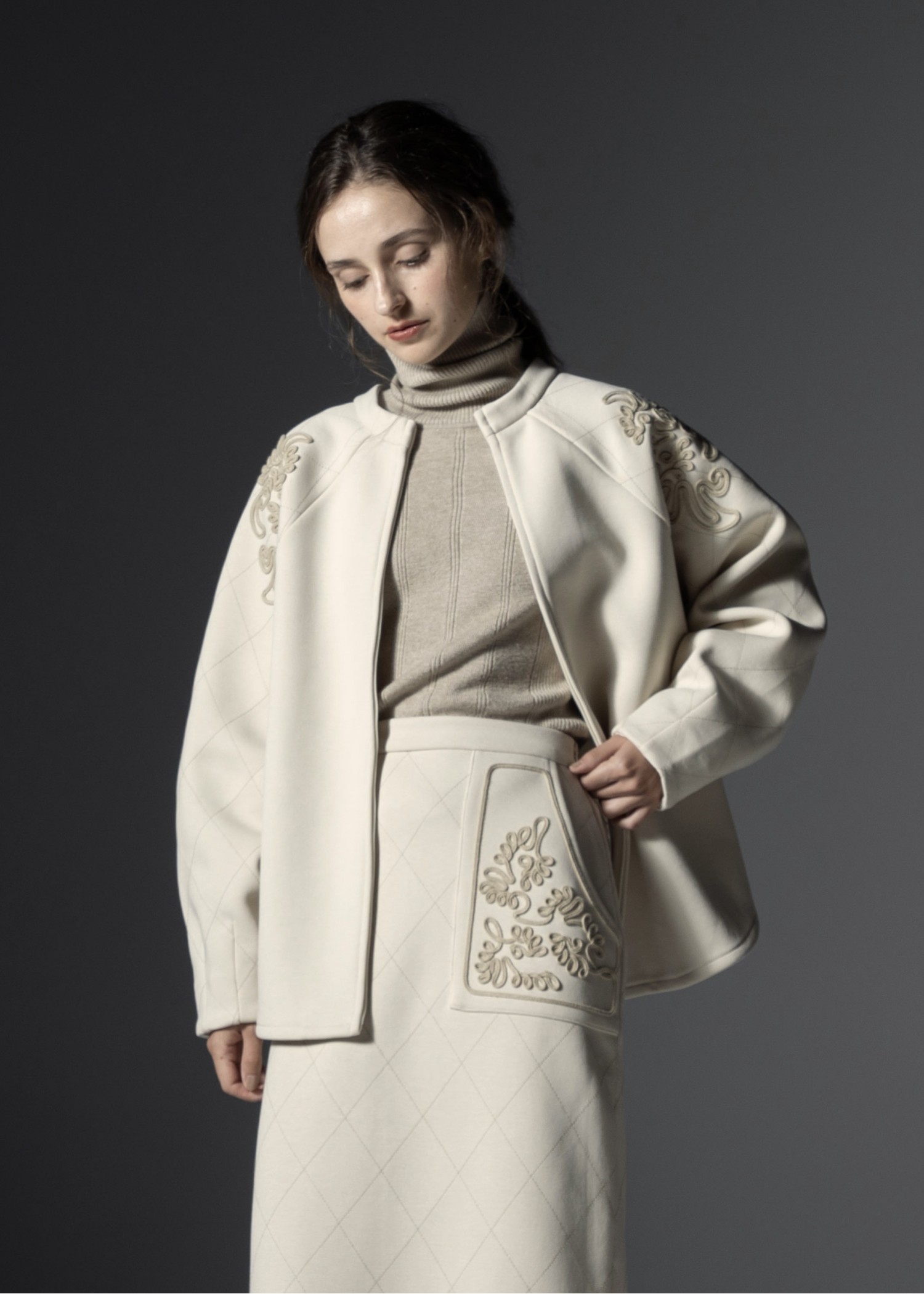 cord embroidery quilting tops