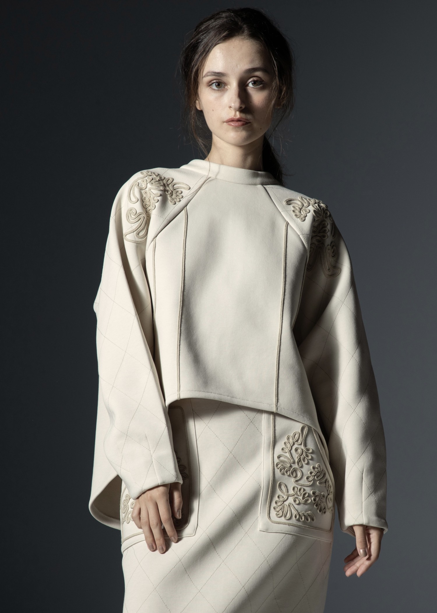 cord embroidery quilting tops