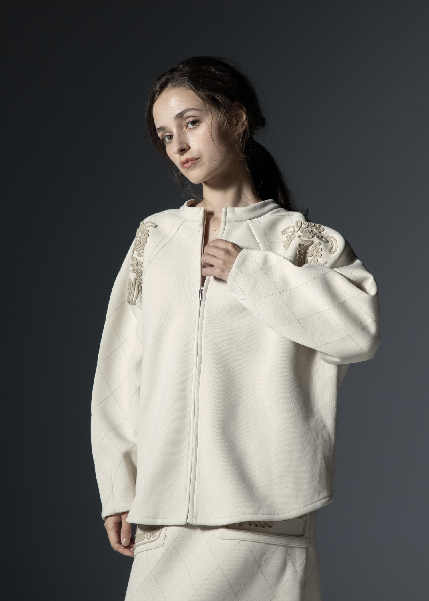 cord embroidery quilting tops