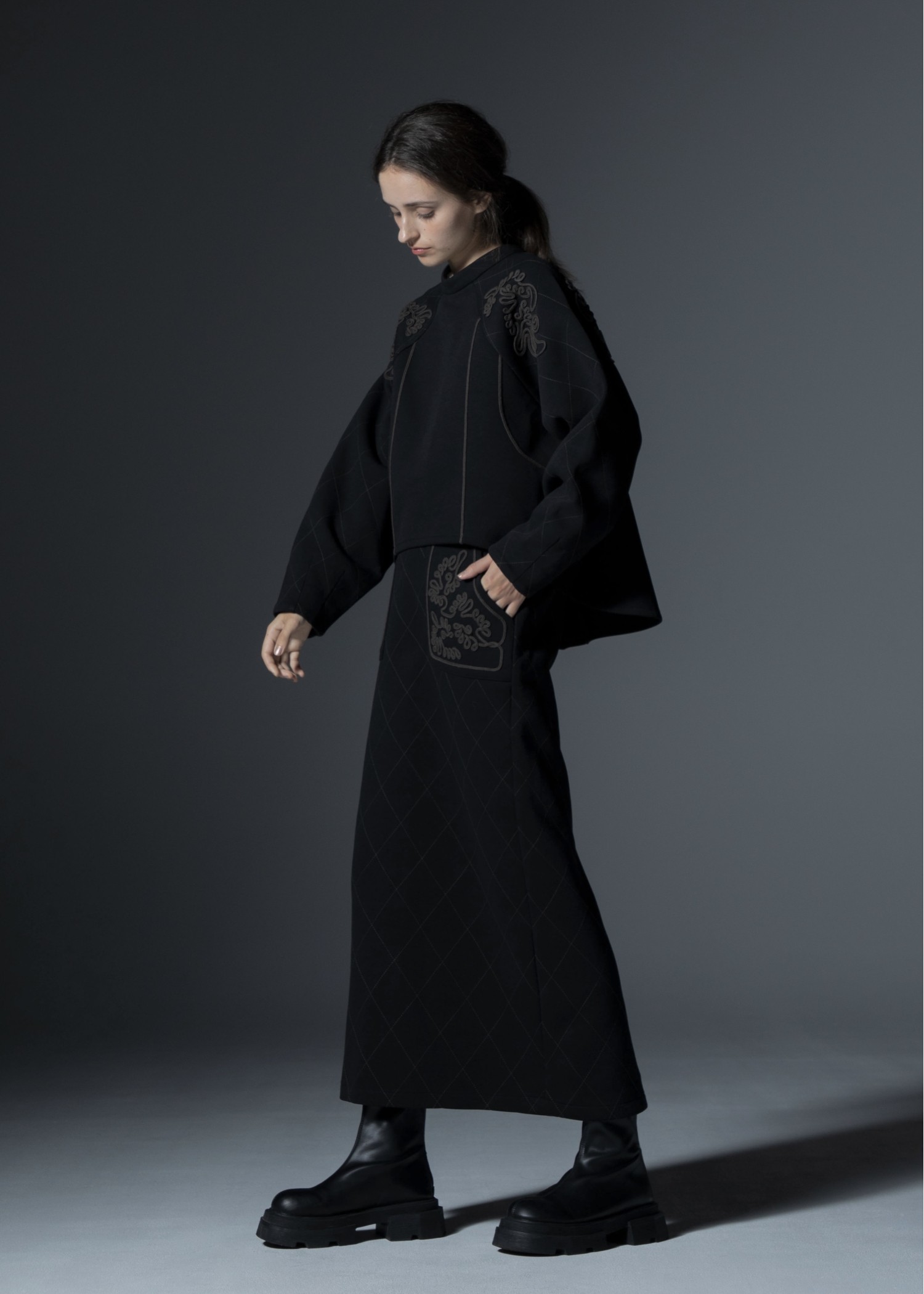 cord embroidery quilting tops