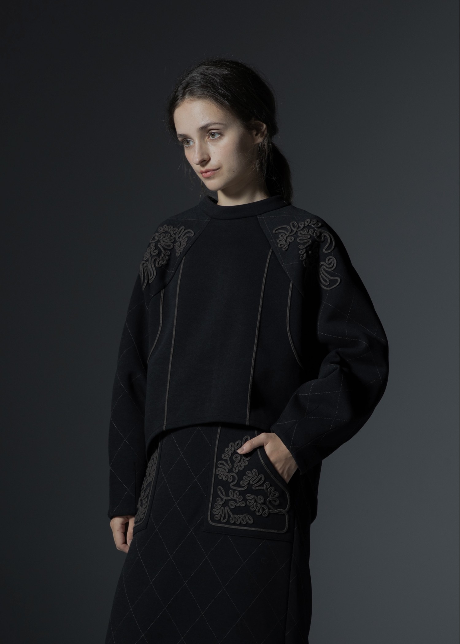 cord embroidery quilting tops