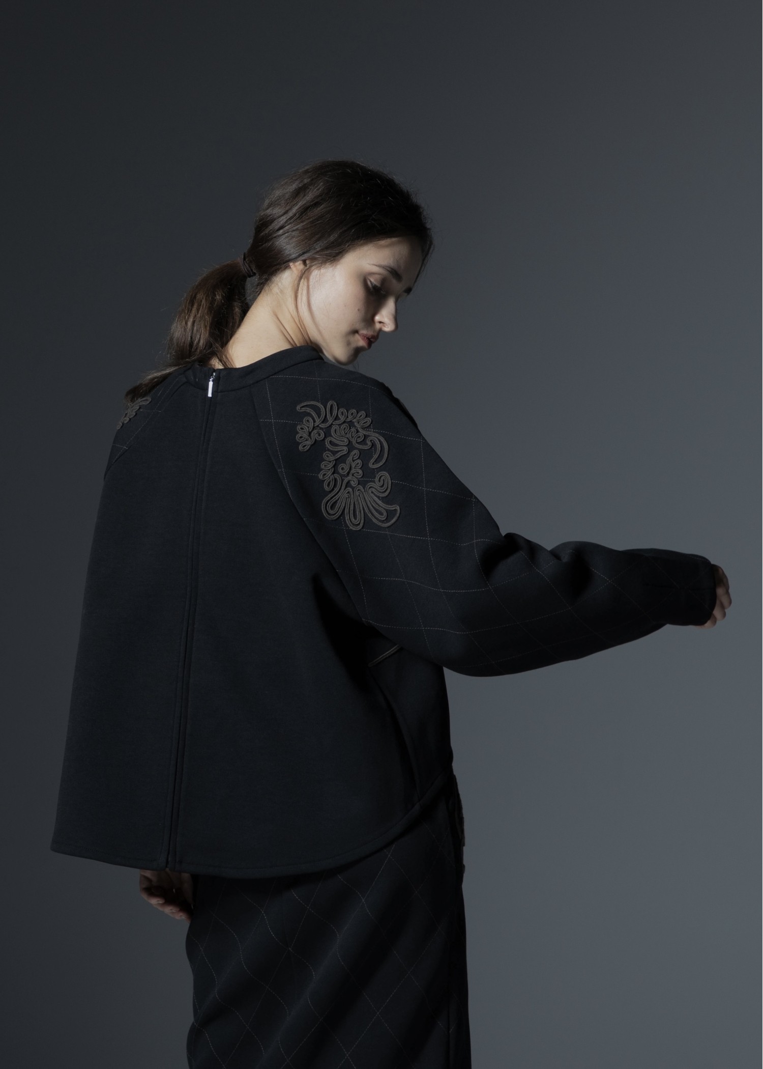 cord embroidery quilting tops