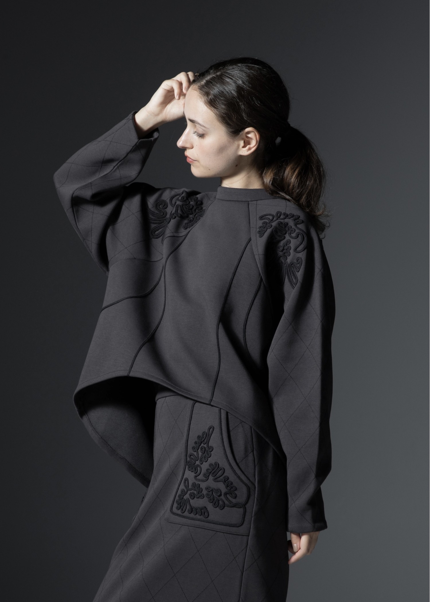 cord embroidery quilting tops