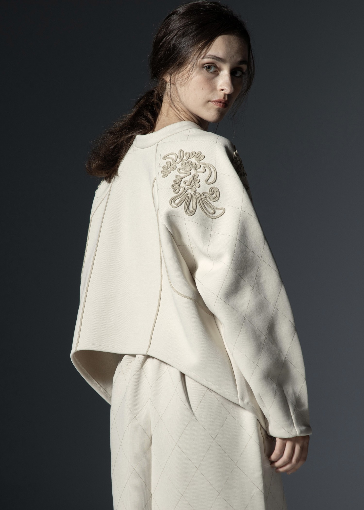 cord embroidery quilting tops