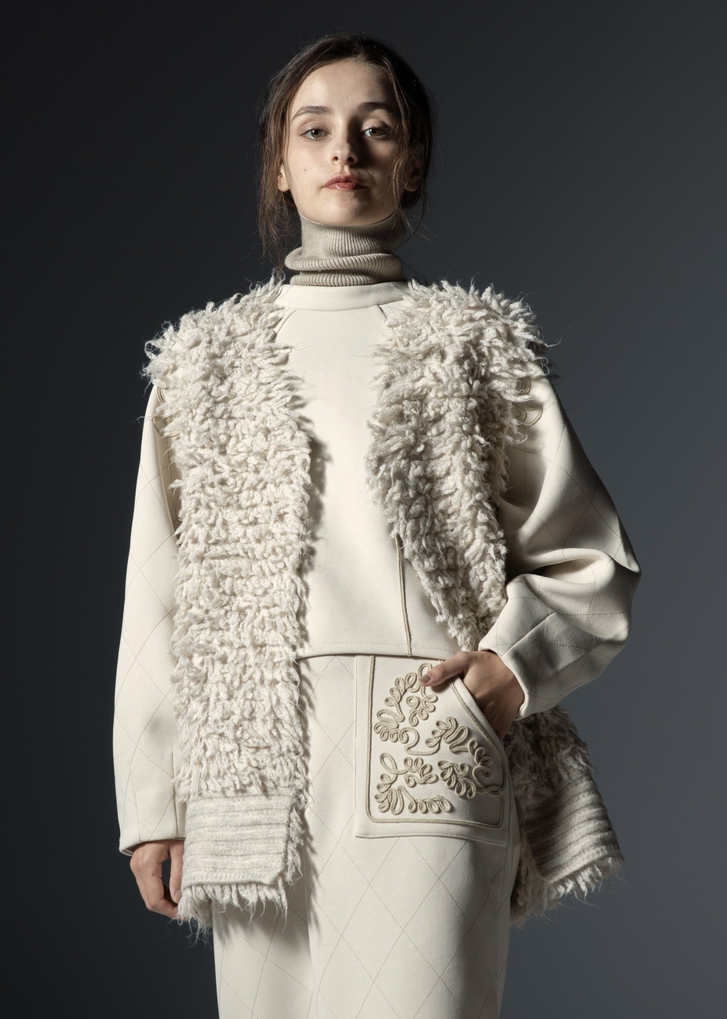 cord embroidery quilting tops