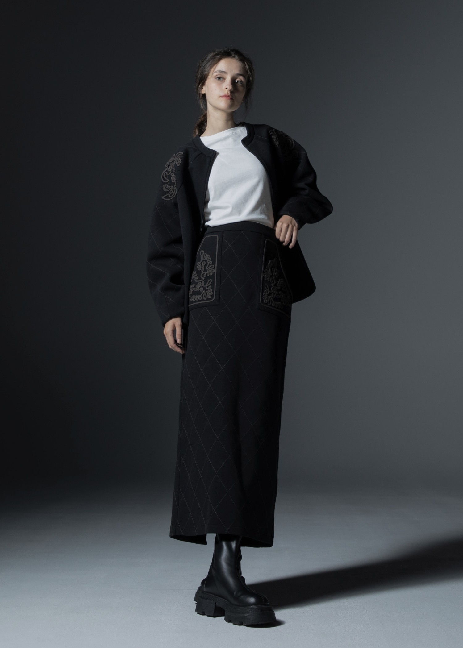 cord embroidery quilting tops