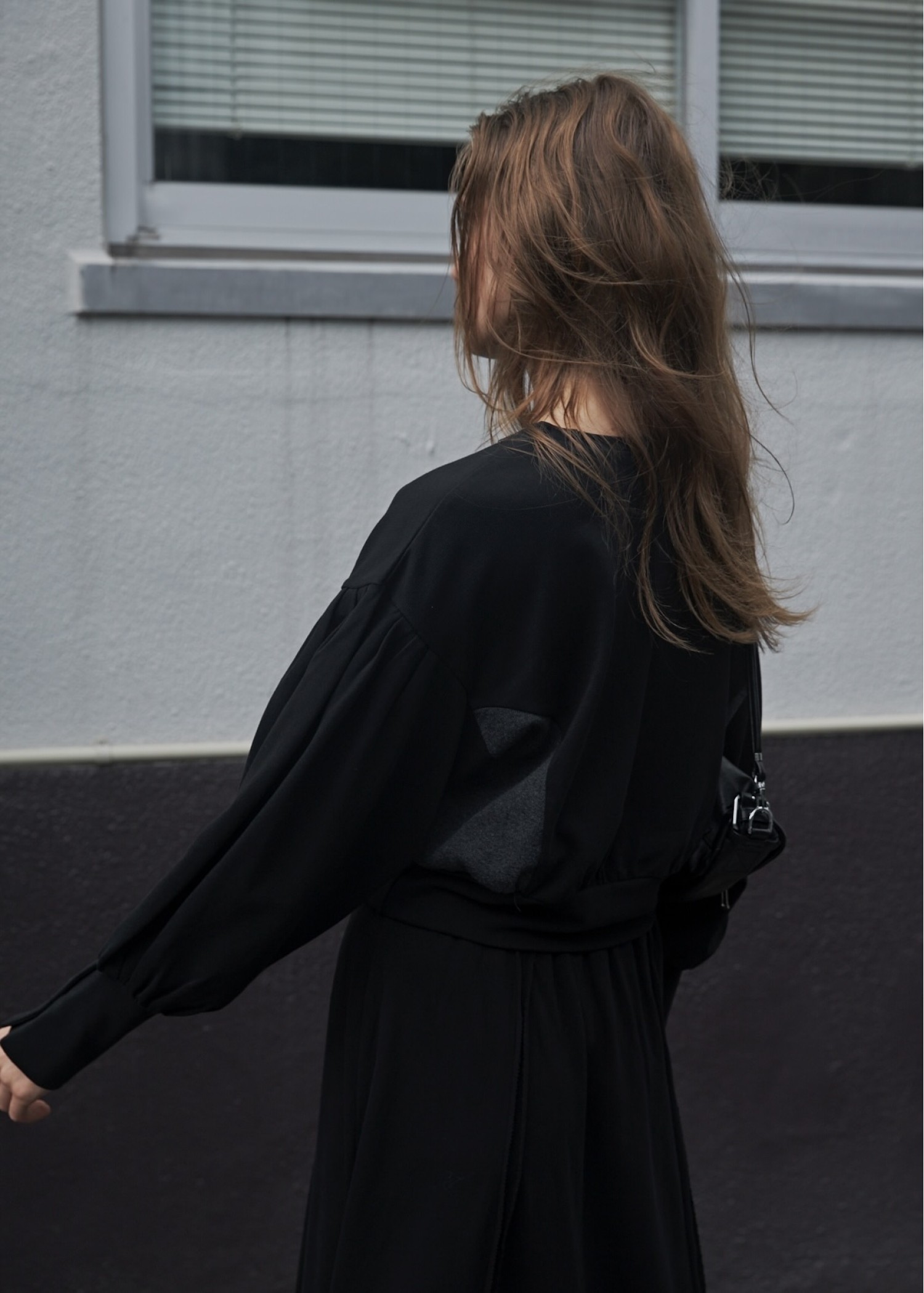 side rib shirt detail long cuffs tops