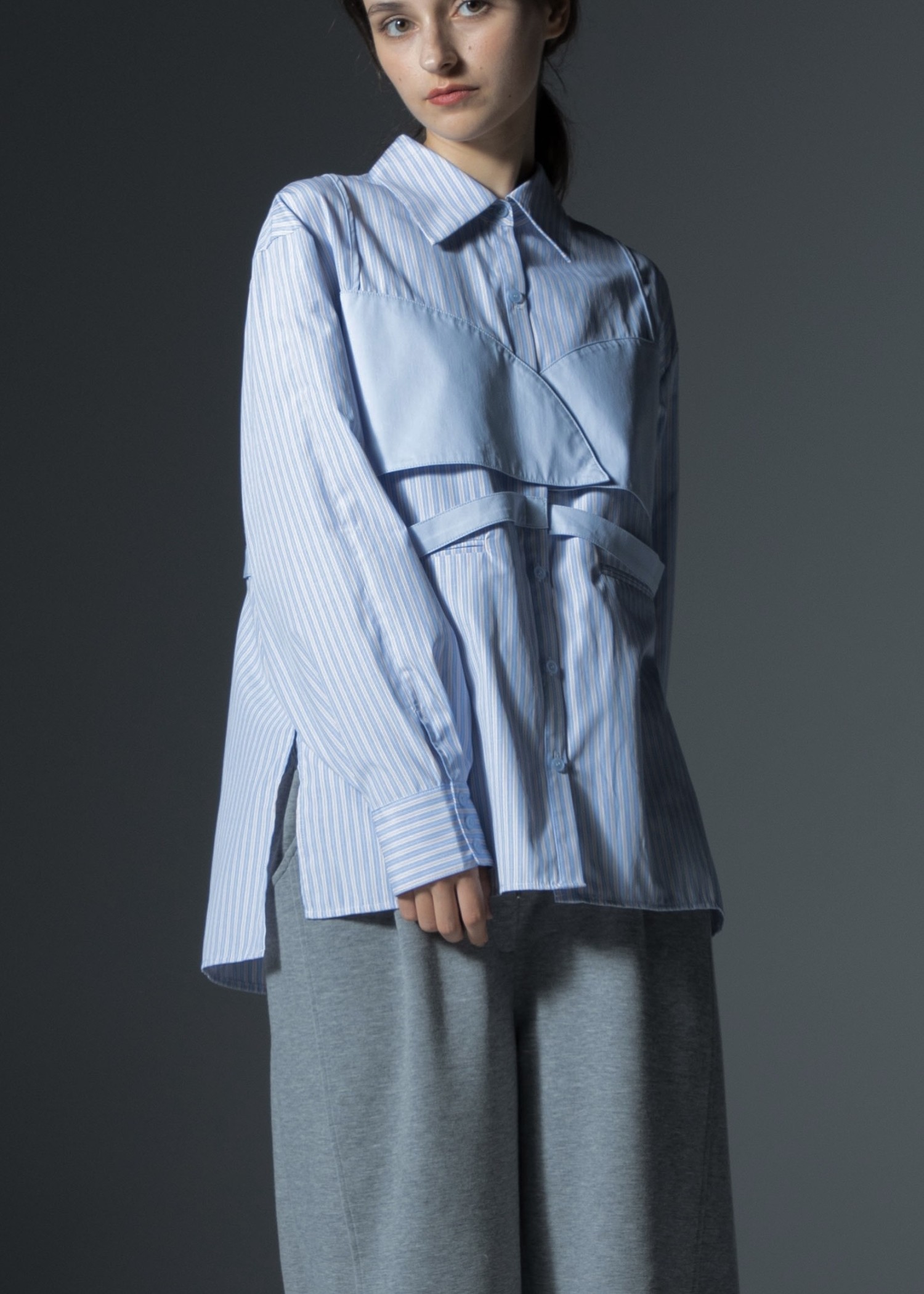 bustier layered stripe mixture SH