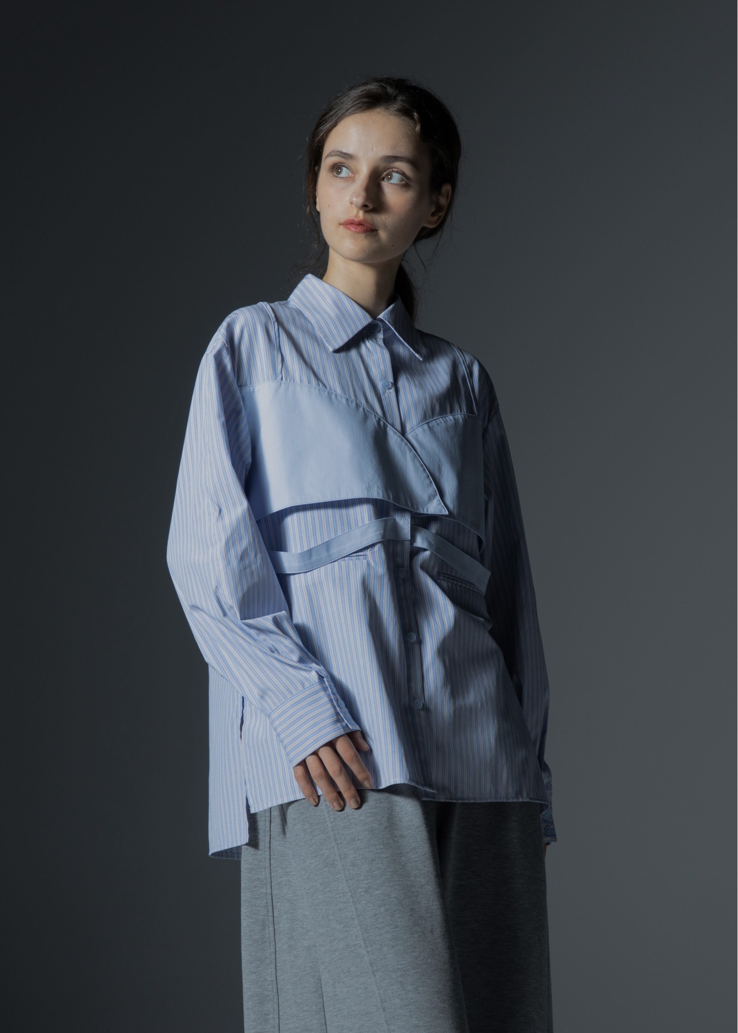 bustier layered stripe mixture SH