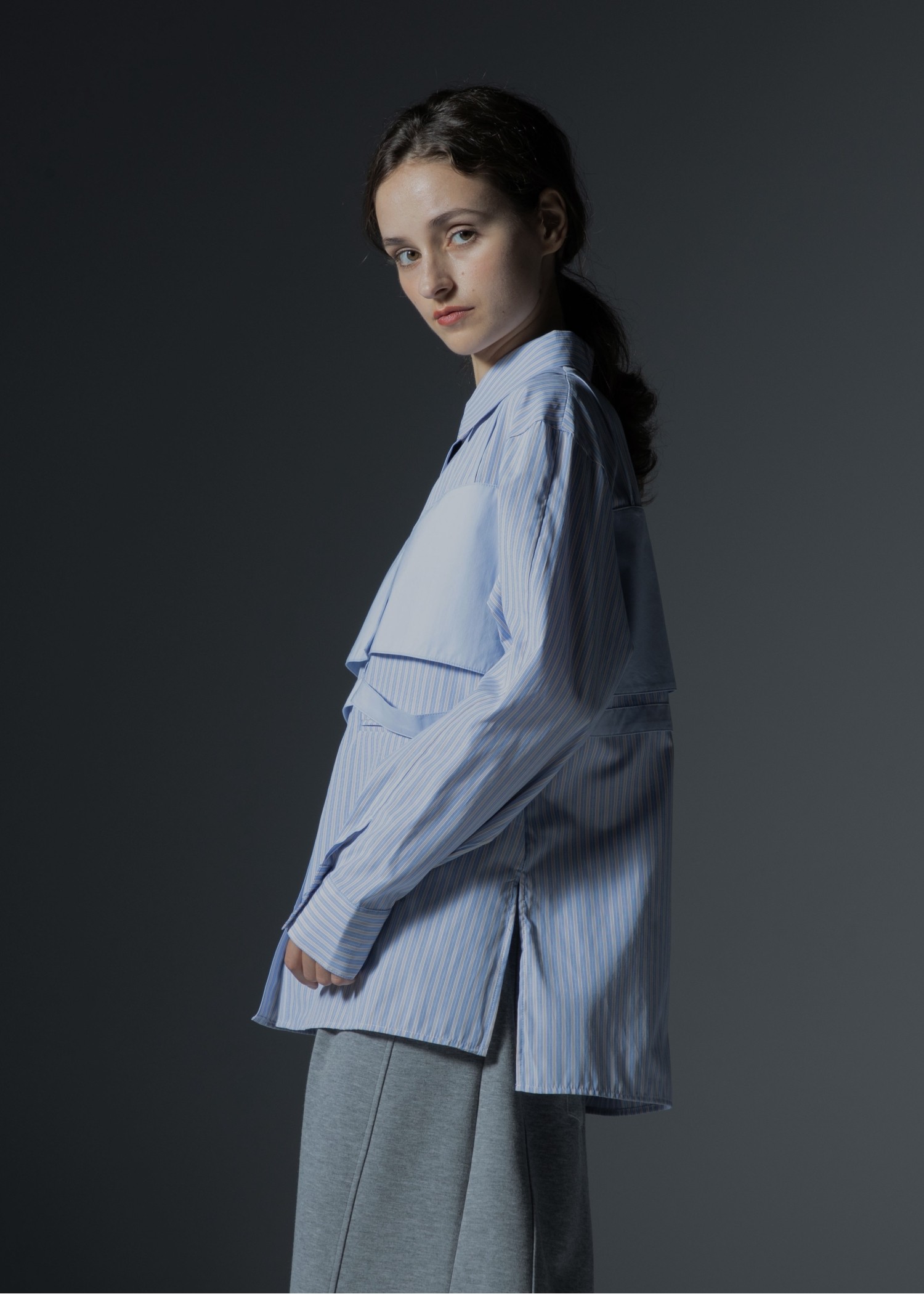 bustier layered stripe mixture SH