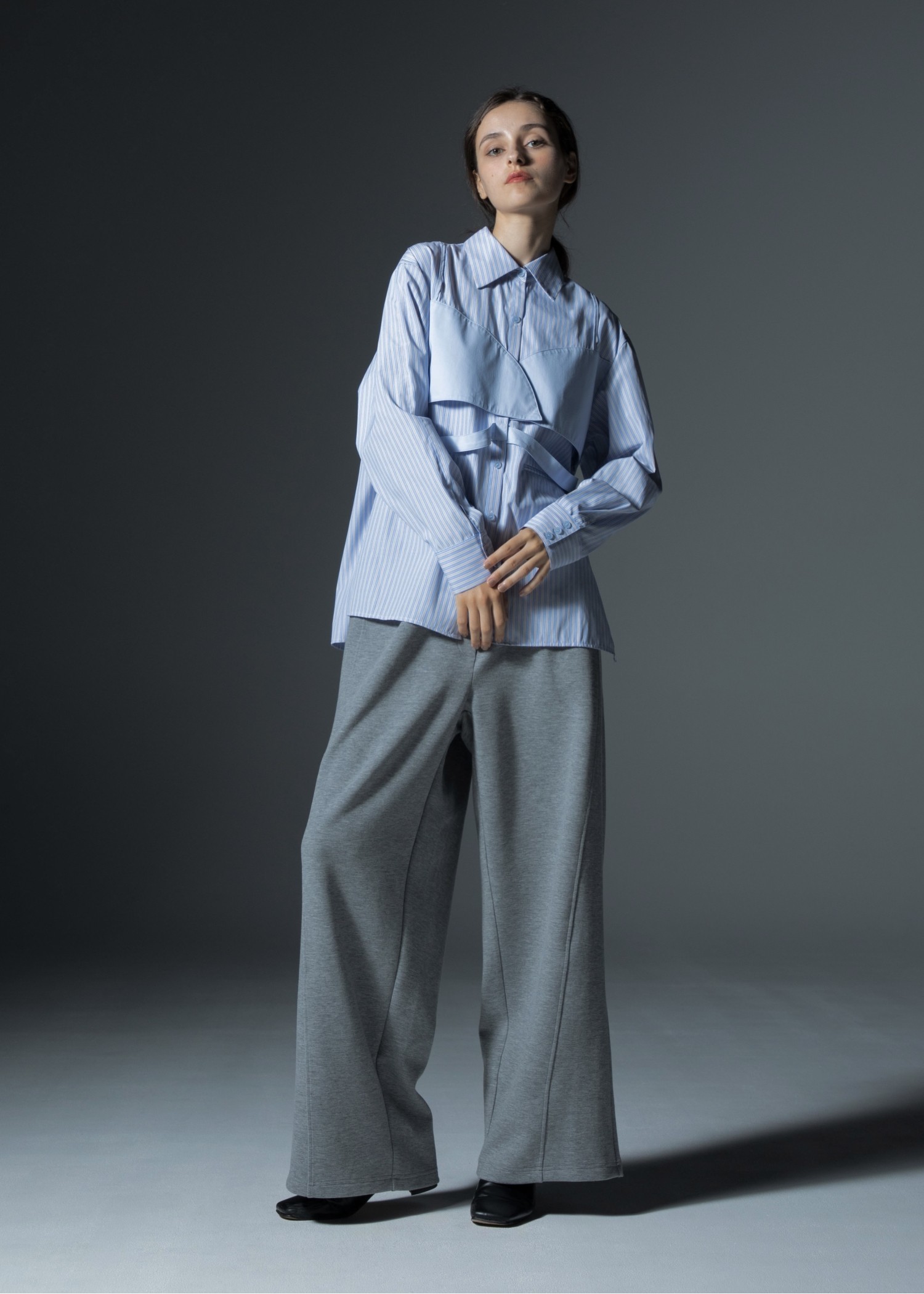 bustier layered stripe mixture SH