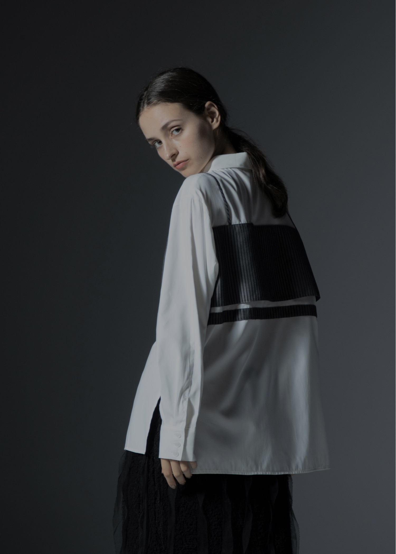 bustier layered stripe mixture SH