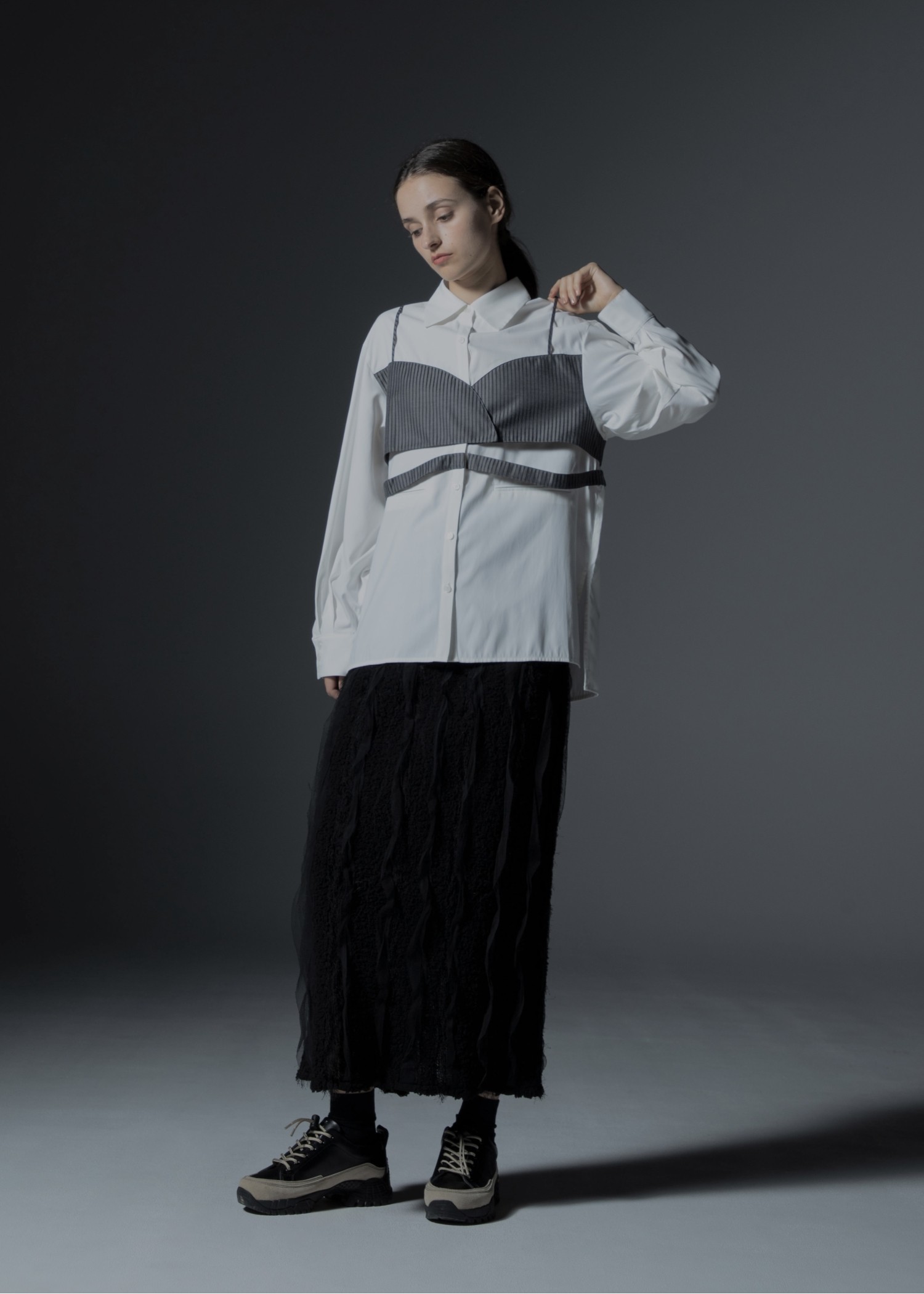 bustier layered stripe mixture SH