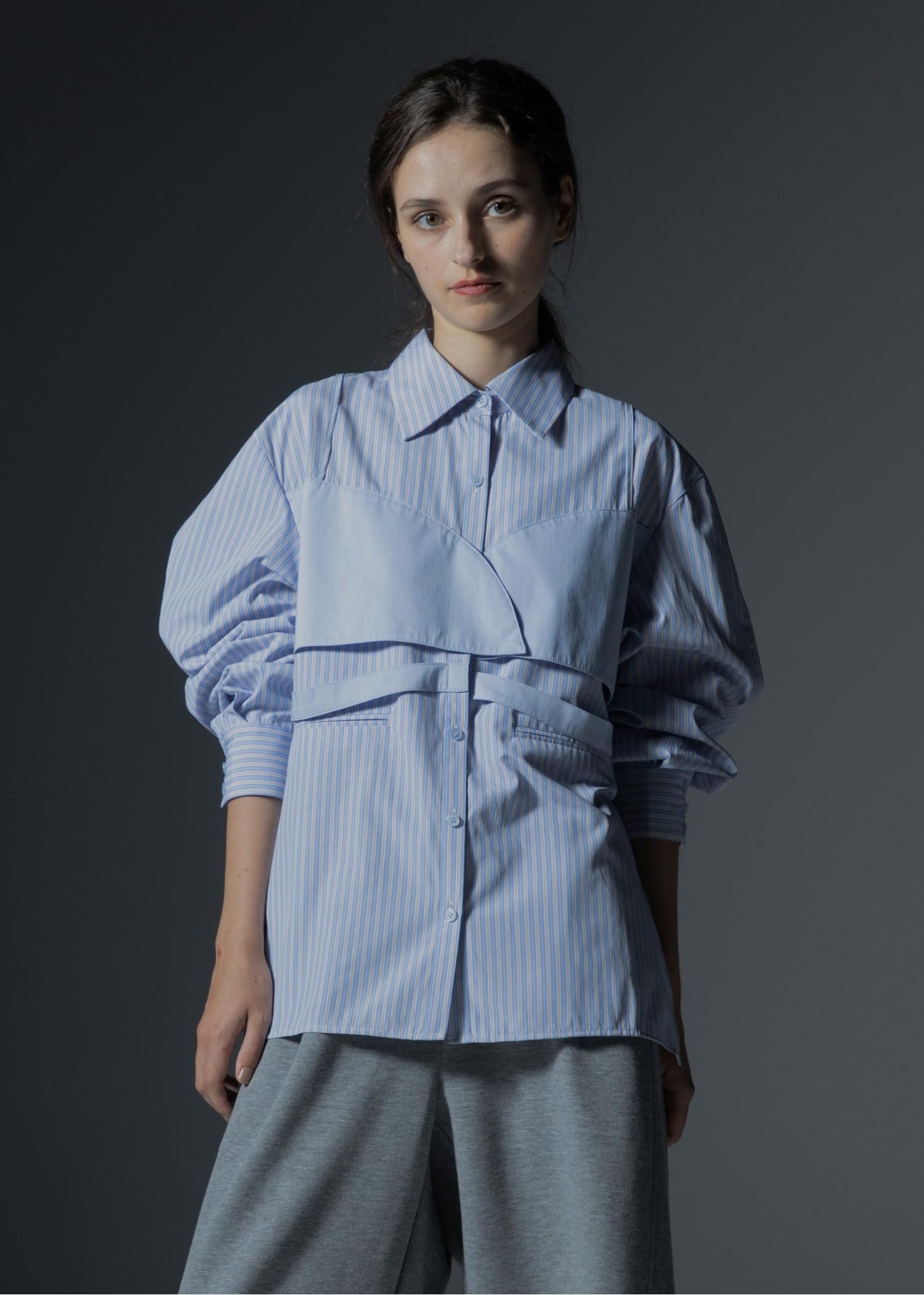 bustier layered stripe mixture SH