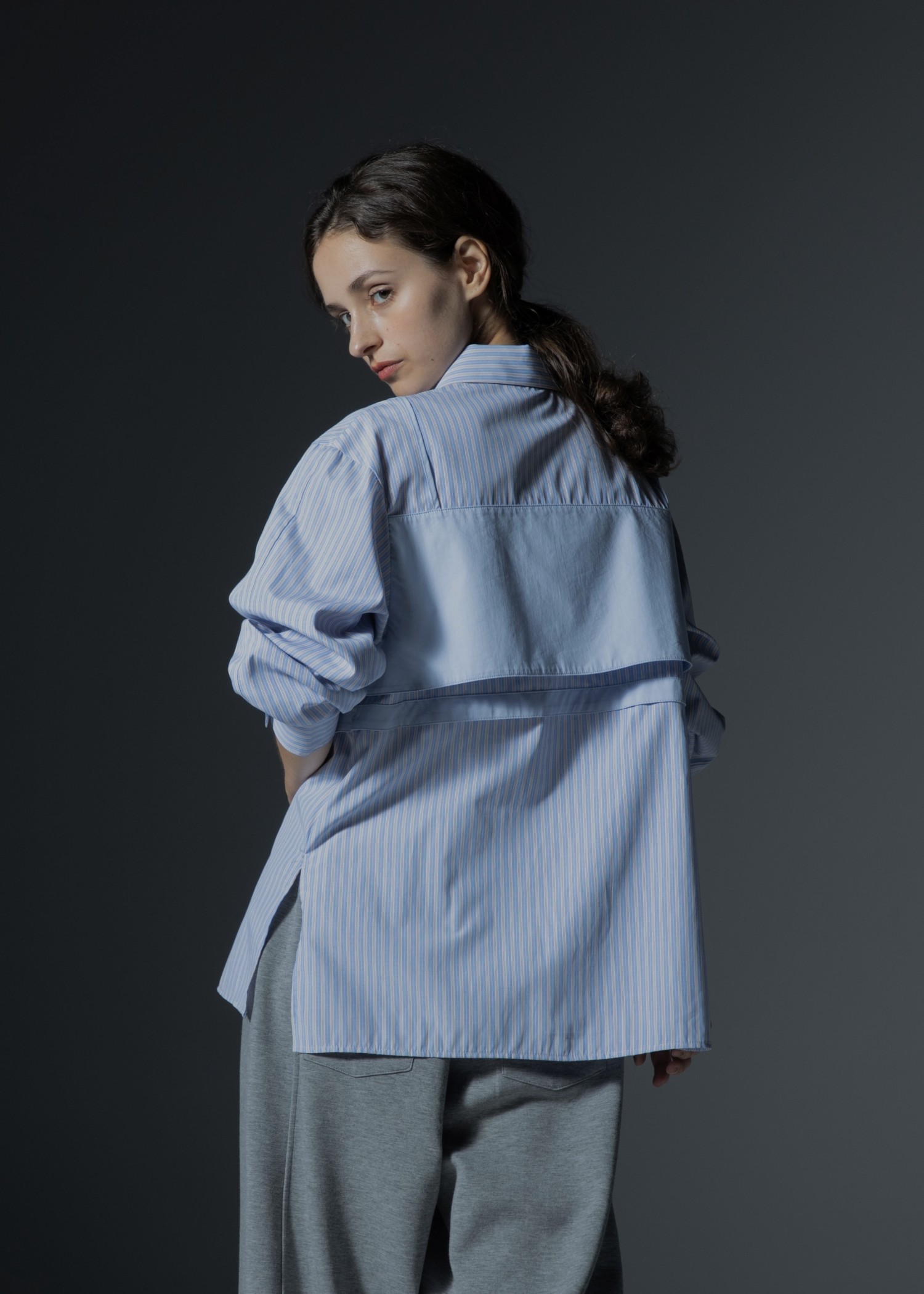 bustier layered stripe mixture SH