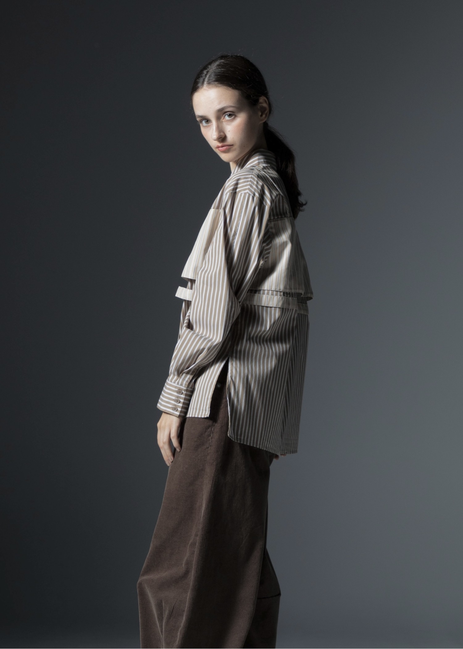 bustier layered stripe mixture SH