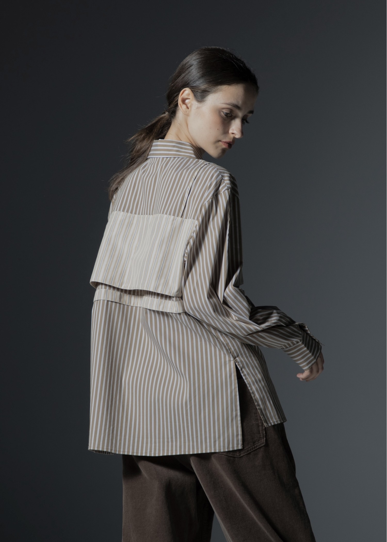 bustier layered stripe mixture SH