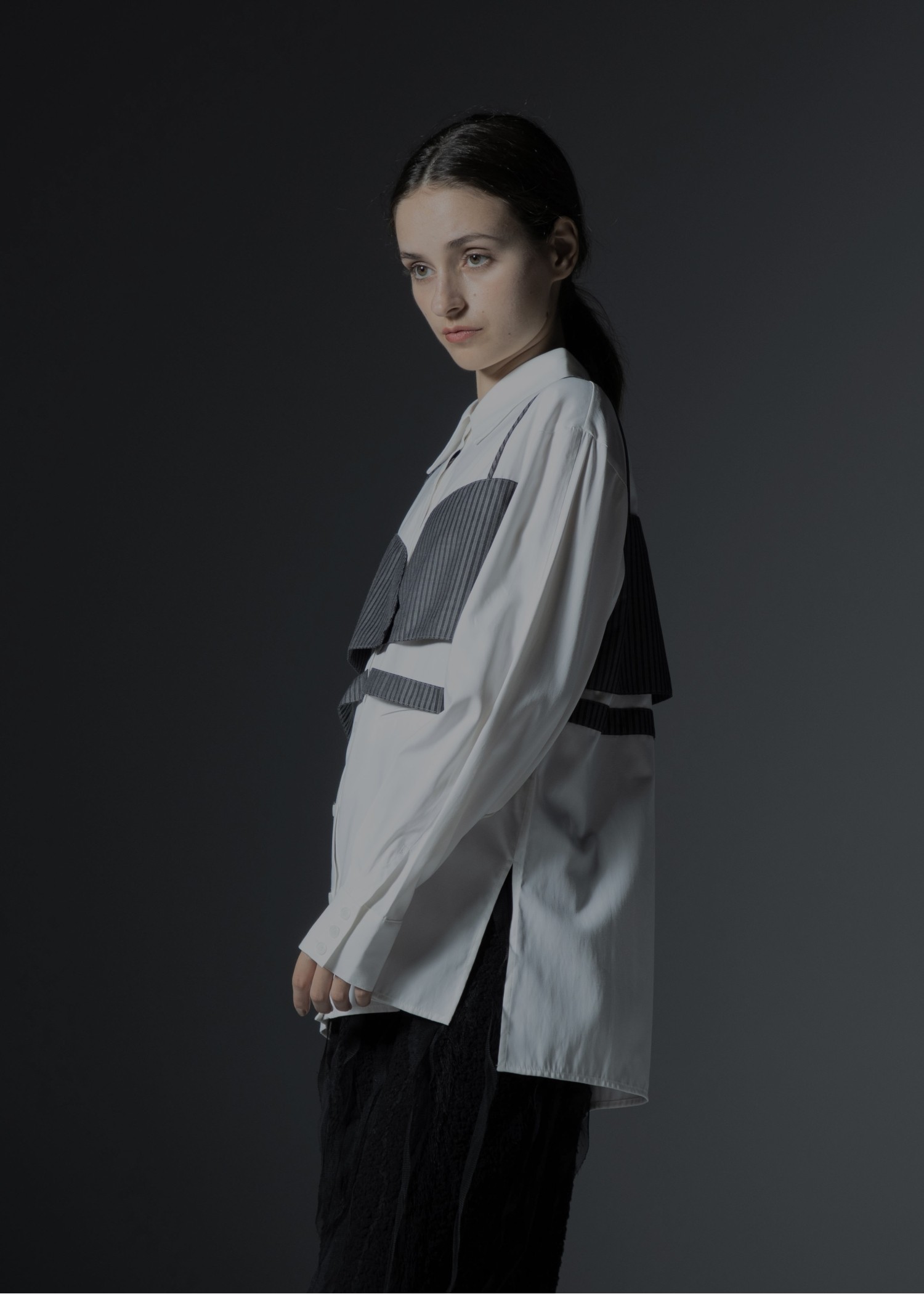 bustier layered stripe mixture SH