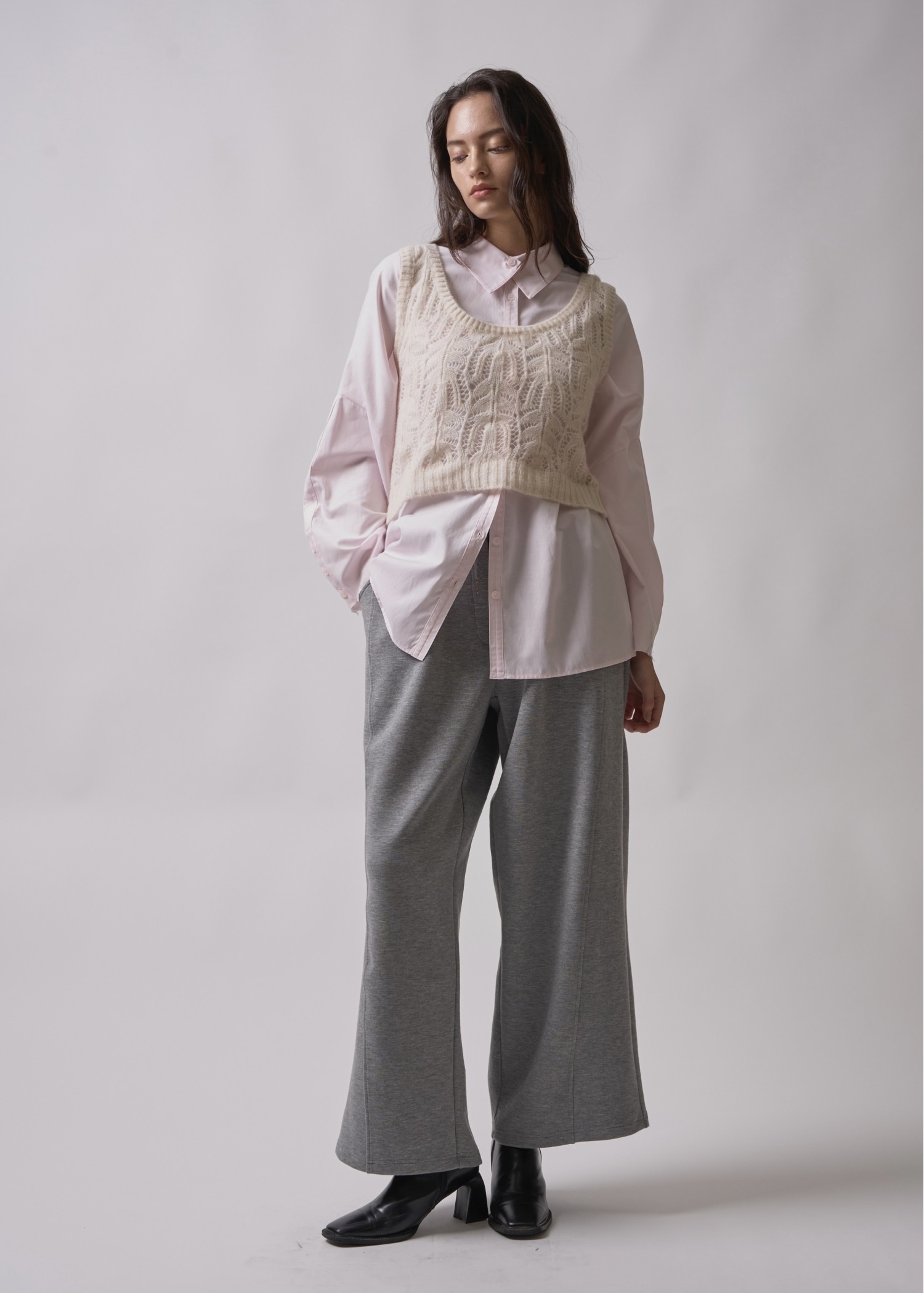 overlap collar cut off sleeve SH