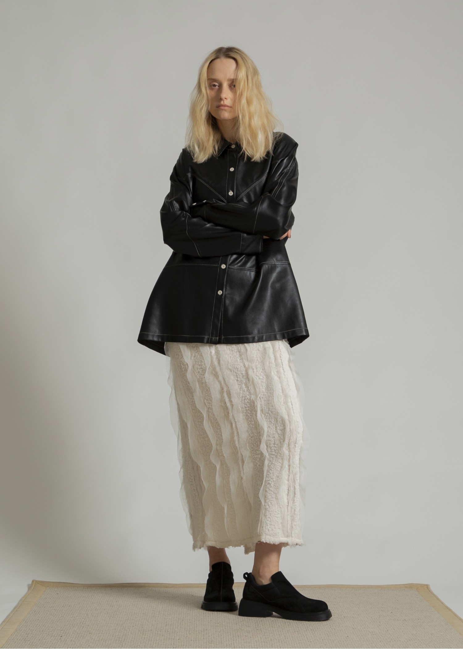 soft synthetic leather color scheme stitch SH