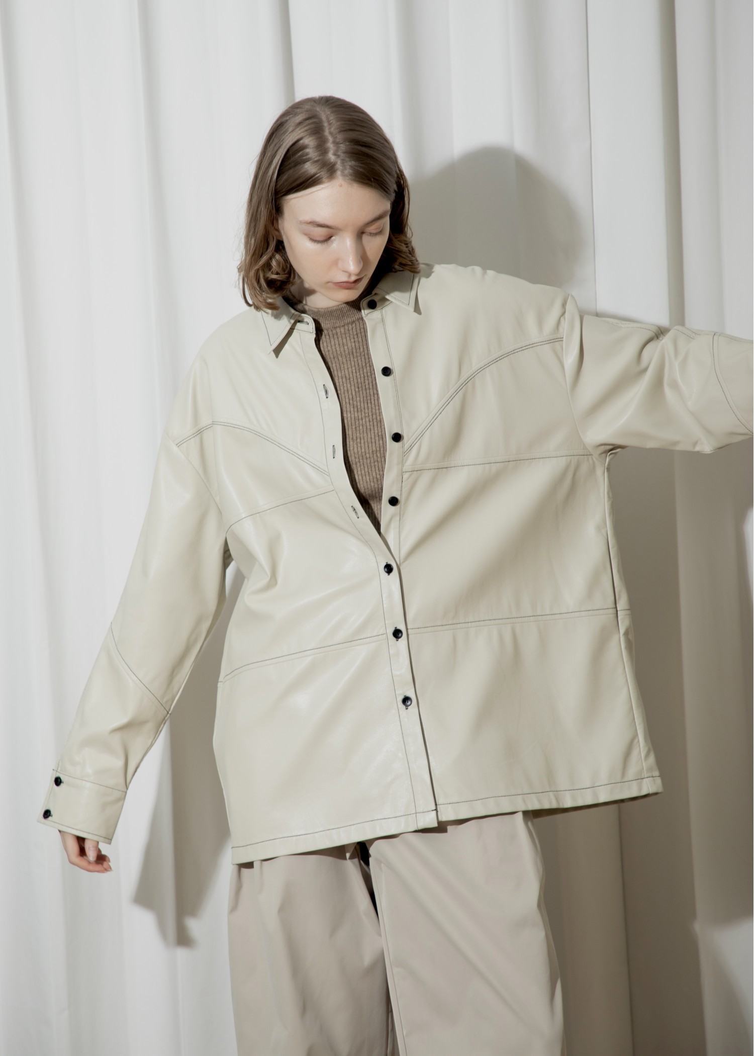 soft synthetic leather color scheme stitch SH