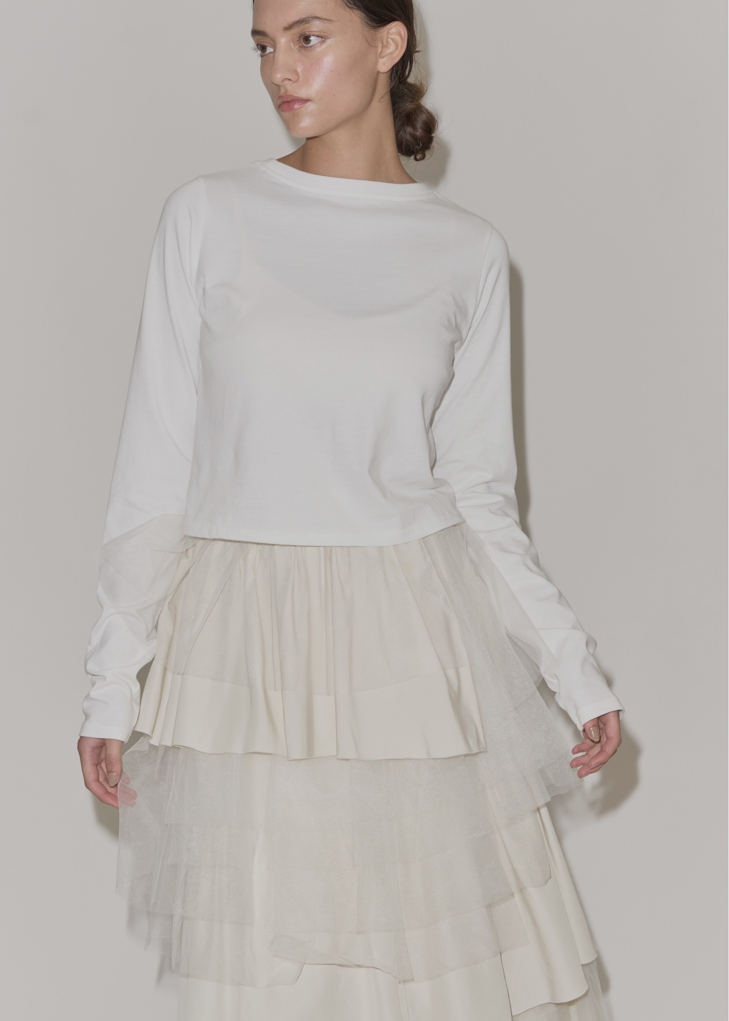 lace motif arrangement long T