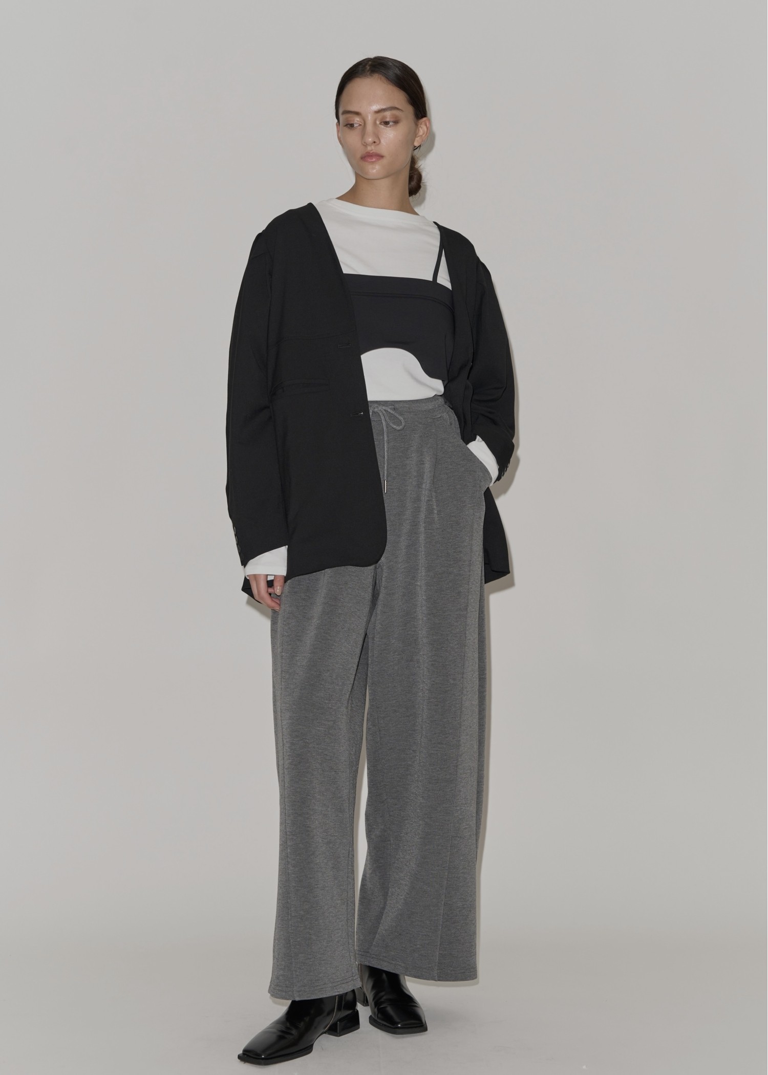 lace motif arrangement long T