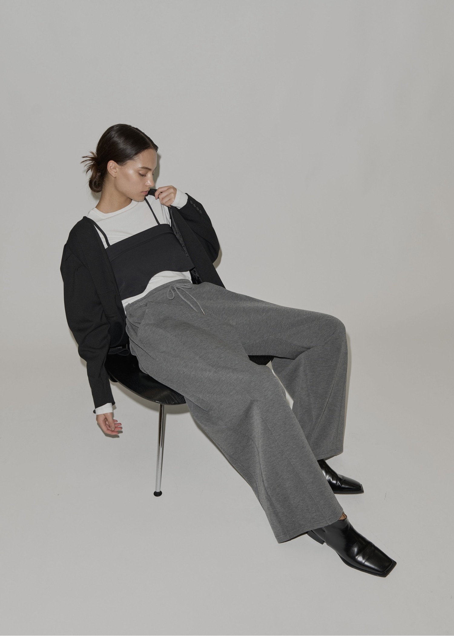 lace motif arrangement long T